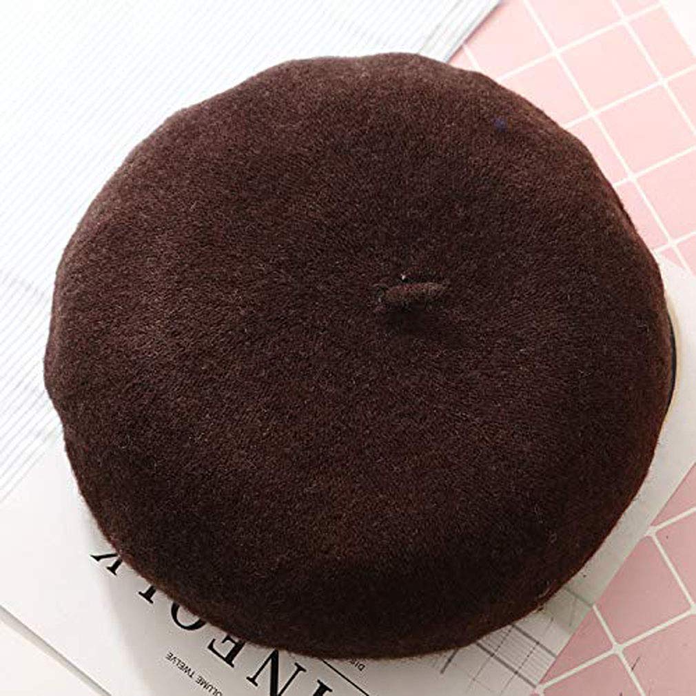 French Style Classic Wool Felt Beret Hat for Women & Girls - Vintage Artist Beanies Cap for Painting, Photography & Fashion Outfits