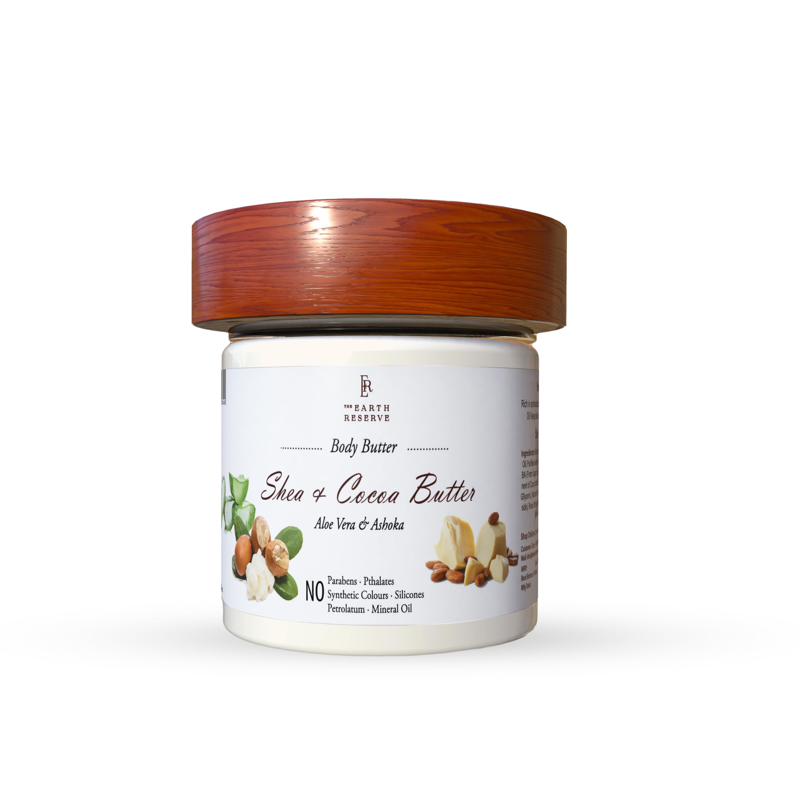 Organic Shea Body Butter by The Earth Reserve - Deep Moisturizing & Nourishing for Dry Skin | Perfect for Daily Hydration, Post-Shower Care & Spa Nights