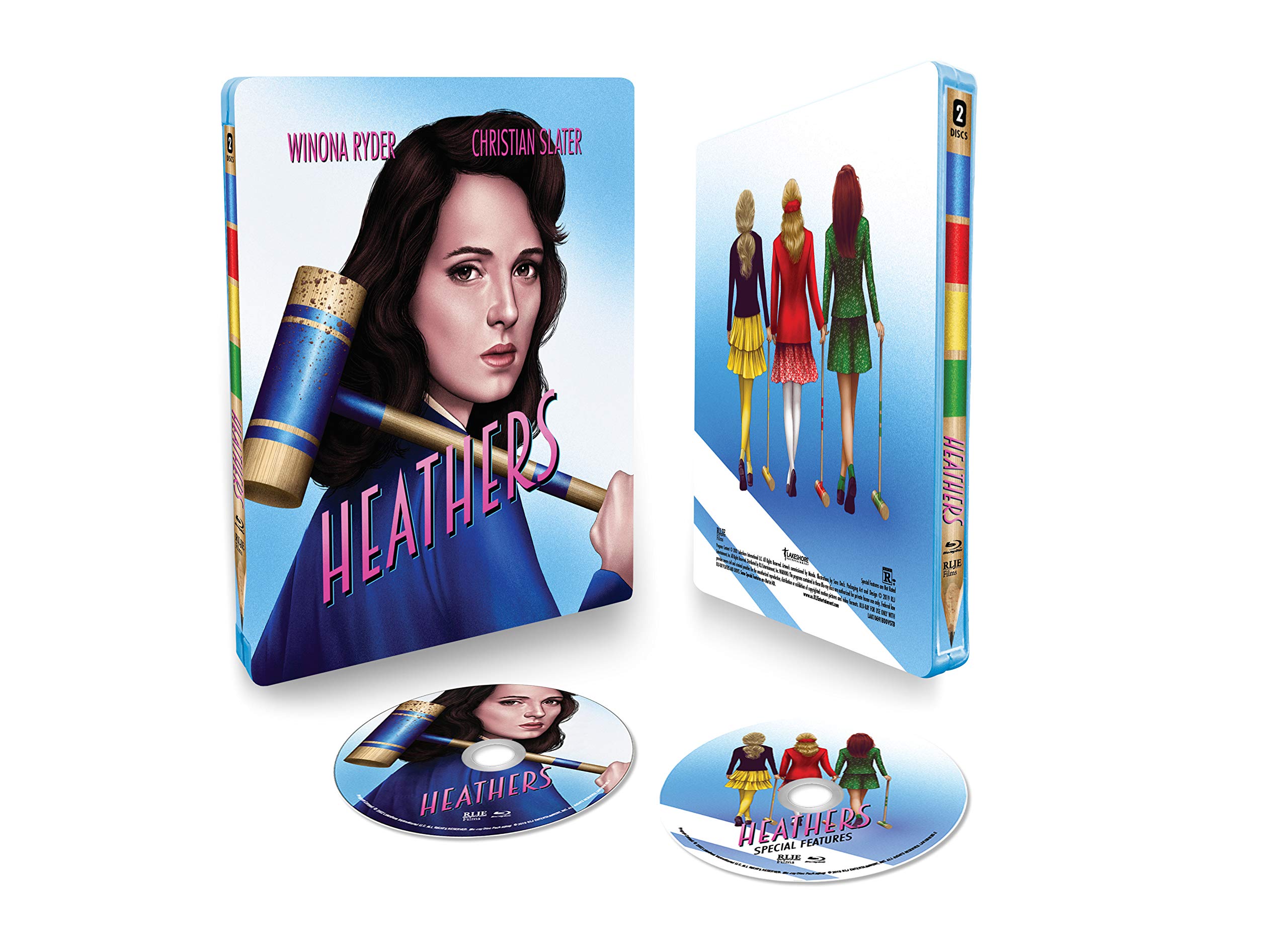Heathers: 30th Anniversary Edition Steelbook Blu-ray - Cult Classic Movie for Collectors & Film Enthusiasts - Perfect for Movie Nights & Gifts