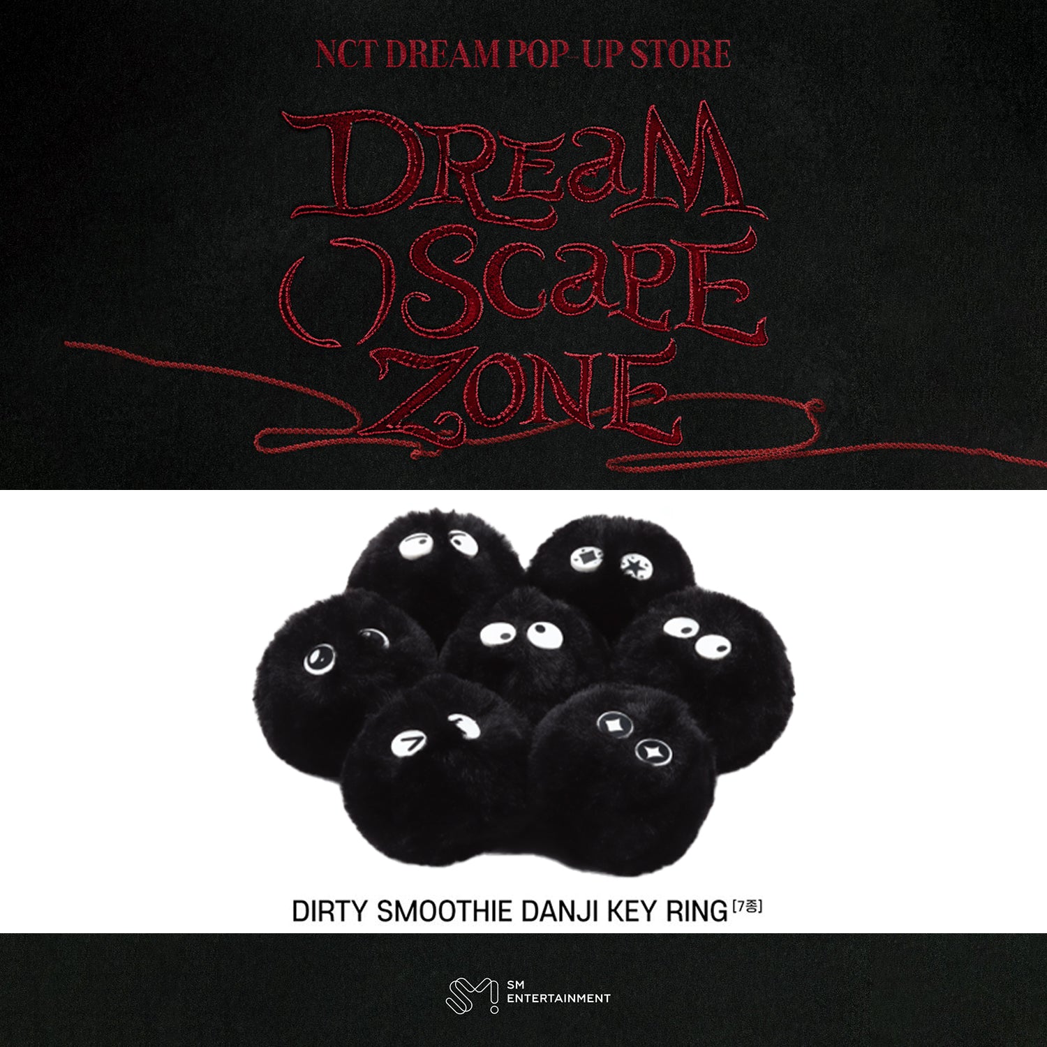 NCT DREAM 2024 Official Merchandise - Dirty Smooth Danji Keyring Keychain 'DREAM( )SCAPE' Kpop Collectible Gift for Fans | Perfect for Backpacks, Keys & Kpop Collections
