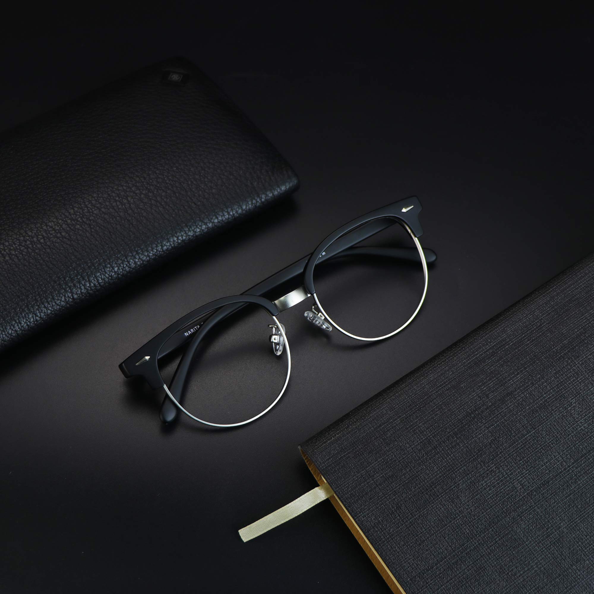 VisionGlobal Blue Light Blocking Glasses for Women & Men - Anti-Eyestrain Computer Glasses with Stylish Oval Frame for Digital Screen Use, Gaming, Reading & Office Work