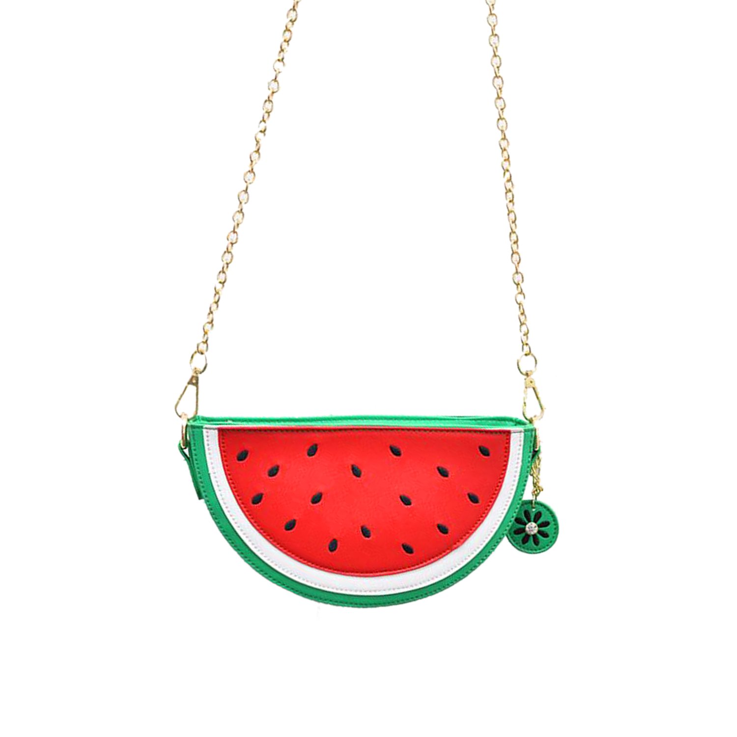 Stylish Watermelon Lemon Crossbody Clutch Purse - Cute Fruit Shaped Mini Shoulder Bag for Women | Perfect for Summer Outings, Beach Trips & Casual Fashion Accessories