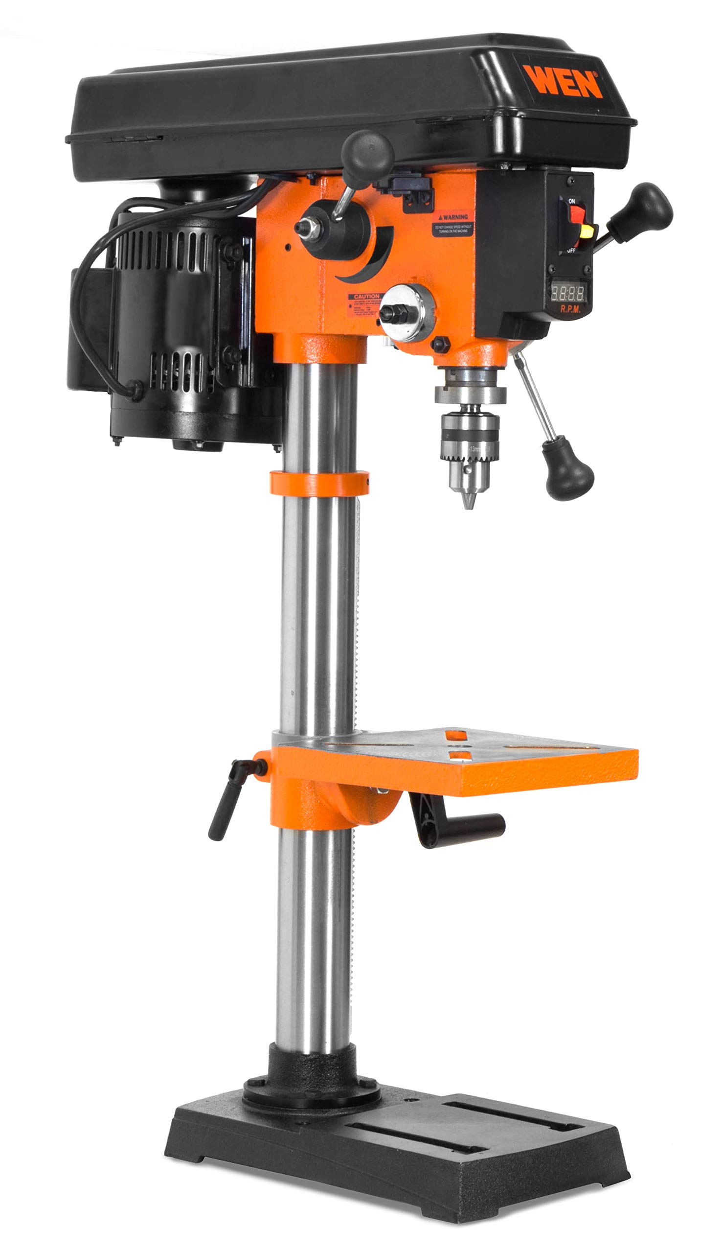 WEN DP1062V 10-Inch Benchtop Drill Press with 6.2-Amp Variable Speed Motor & Cast Iron Construction | Precision Woodworking & Metal Drilling Tool for DIY Projects & Home Workshops