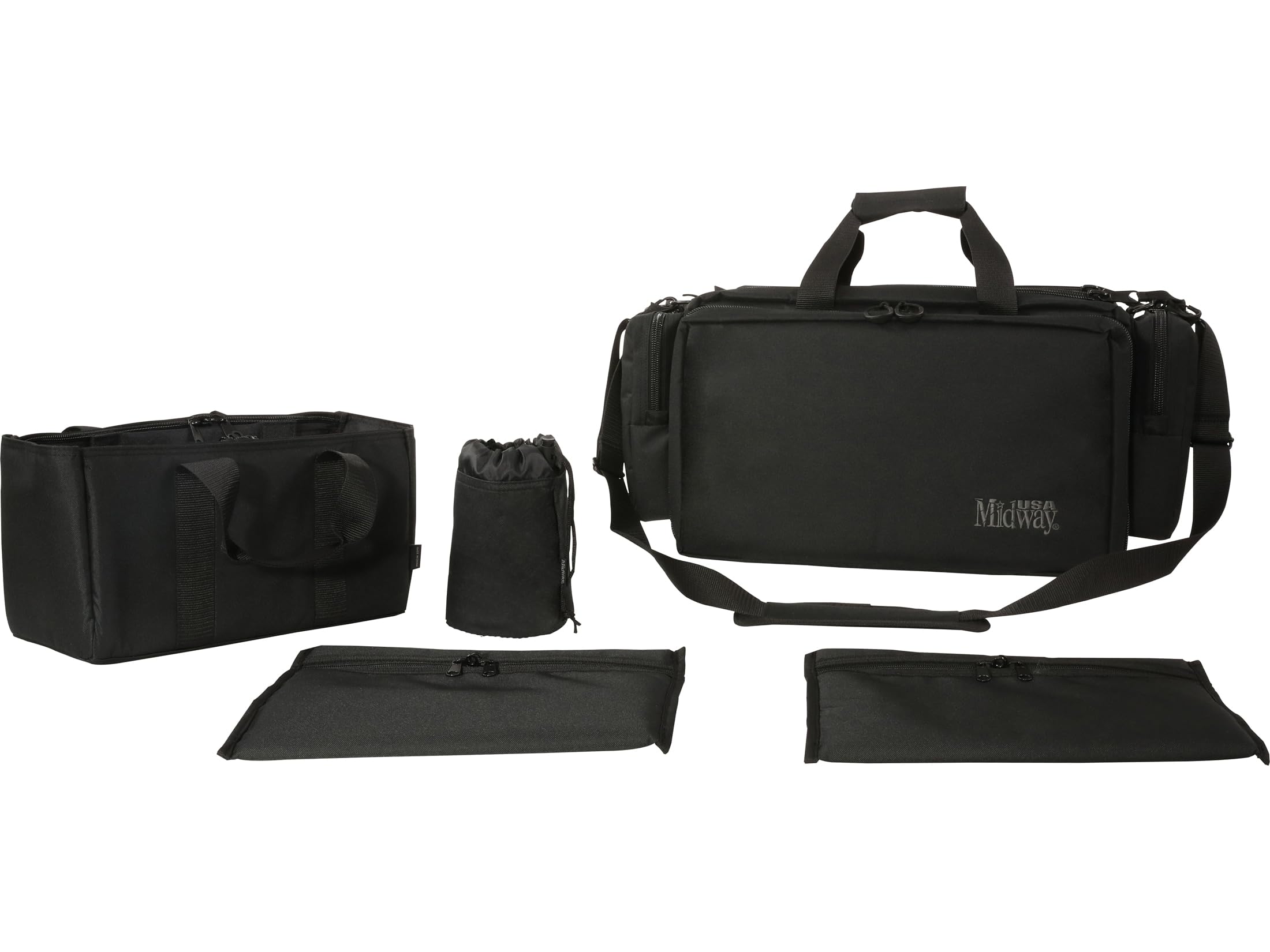 Competition Range Bag System Black - Durable Shooting Range Gear for Pistol & Rifle Accessories - Perfect for Gun Range, Hunting & Tactical Training