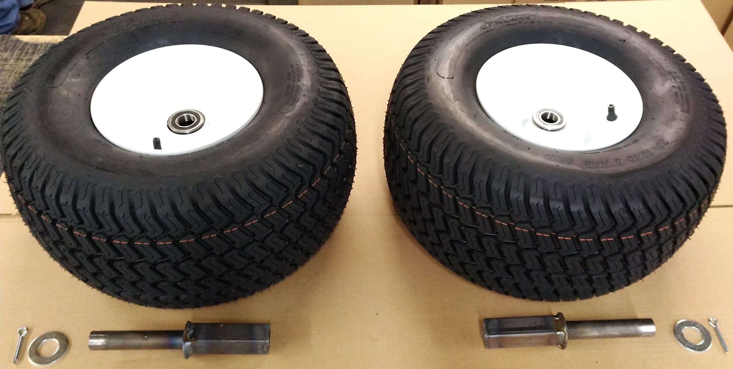 20 Inch ATV Tires & Wheels Set with Weldable Axle Stubs - Heavy Duty Off-Road Replacement for ATV, UTV, Quad - Perfect for Mud, Sand, Trail Riding & Outdoor Adventures