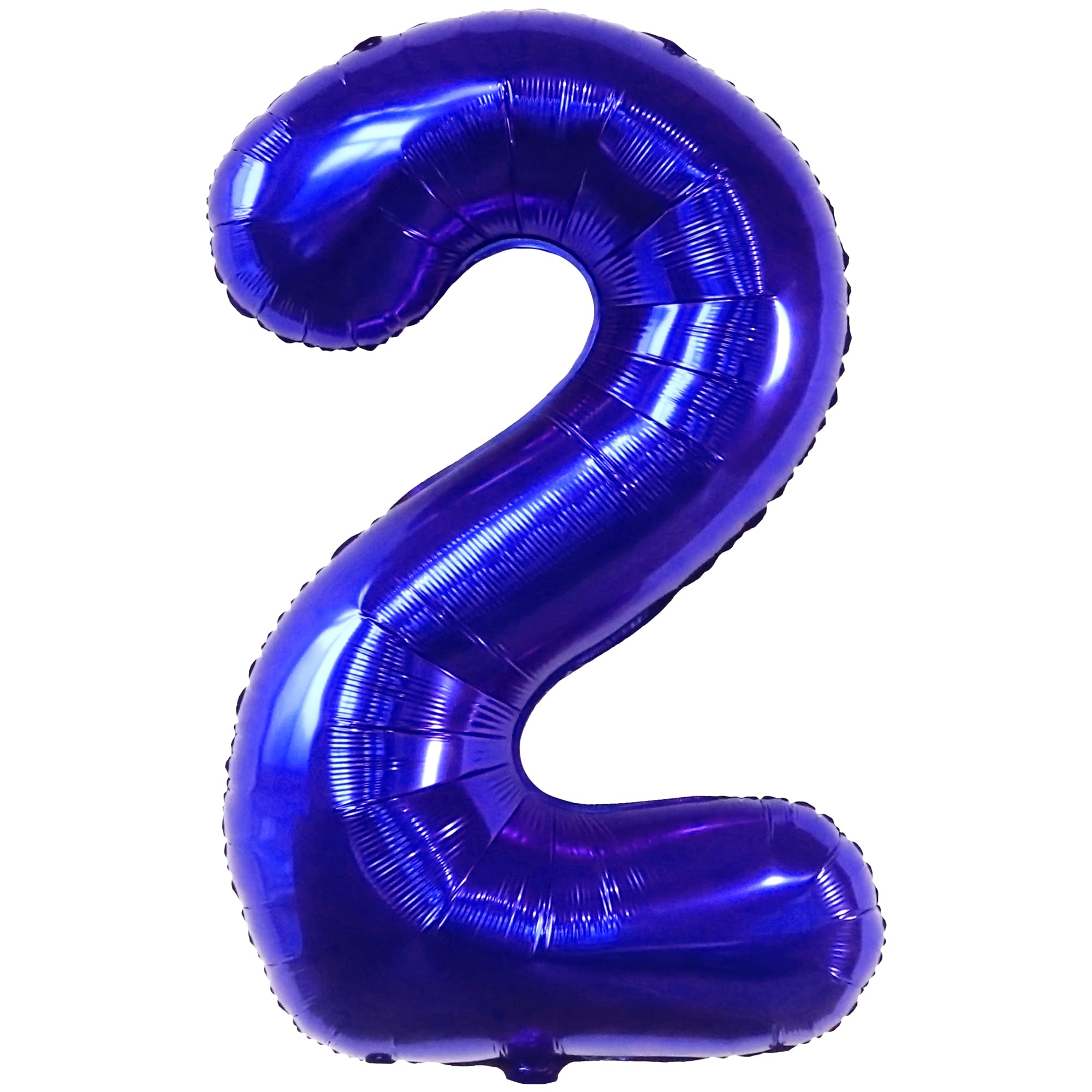 KatchOn Giant 40 Inch Royal Blue Number 2 Balloon - Baby Shark Themed 2nd Birthday Decorations for Boys | Perfect for Birthday Parties, Baby Showers & Anniversary Celebrations