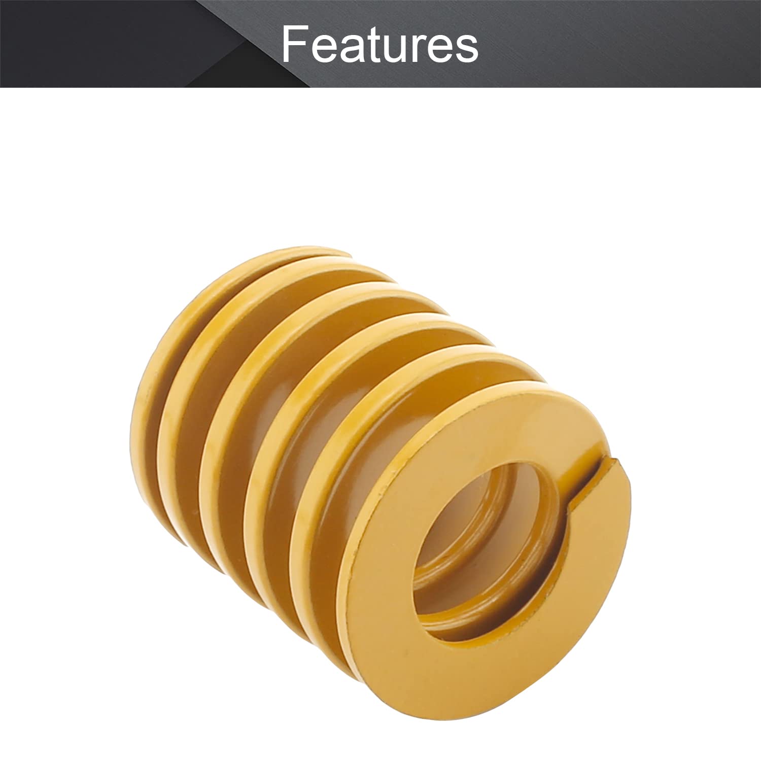 MroMax 3D Printer Die Spring - 25mm OD x 25mm Long Yellow Compression Spring for 3D Printer Bed Leveling | Light Load Spiral Stamping Mold Spring | Perfect for DIY 3D Printing Projects & Machine Maintenance