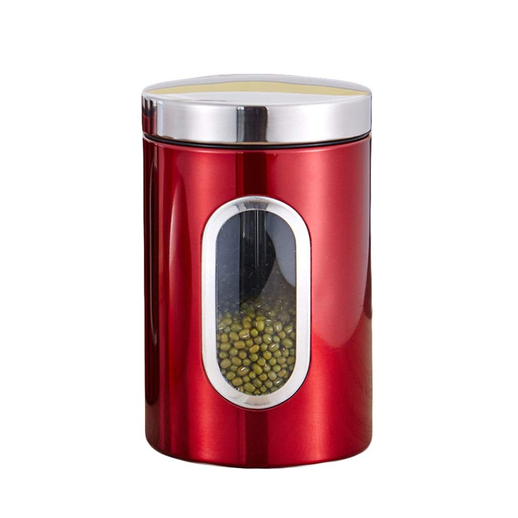 Stainless Steel Airtight Cookie Jar - 1.5L BPA-Free Food Storage Container with Lid for Cereal, Coffee, Candy & Bulk Pantry Organization | Perfect for Kitchen Countertop, Pantry & Office Snack Storage