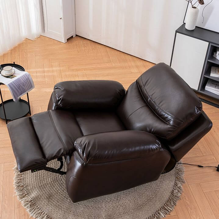 Modern Metal Frame Ergonomic Recliner Chair - Sleek Contemporary Design for Living Room, Home Office & Lounge - Comfortable Accent Chair with Adjustable Backrest - Perfect for Relaxing, Reading & Napping