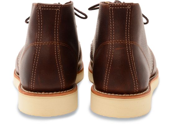 Men's WORK CHUKKA 3141 Leather Boots - Briar Oil Slick Finish - Durable & Comfortable for Work, Casual Wear & Outdoor Activities