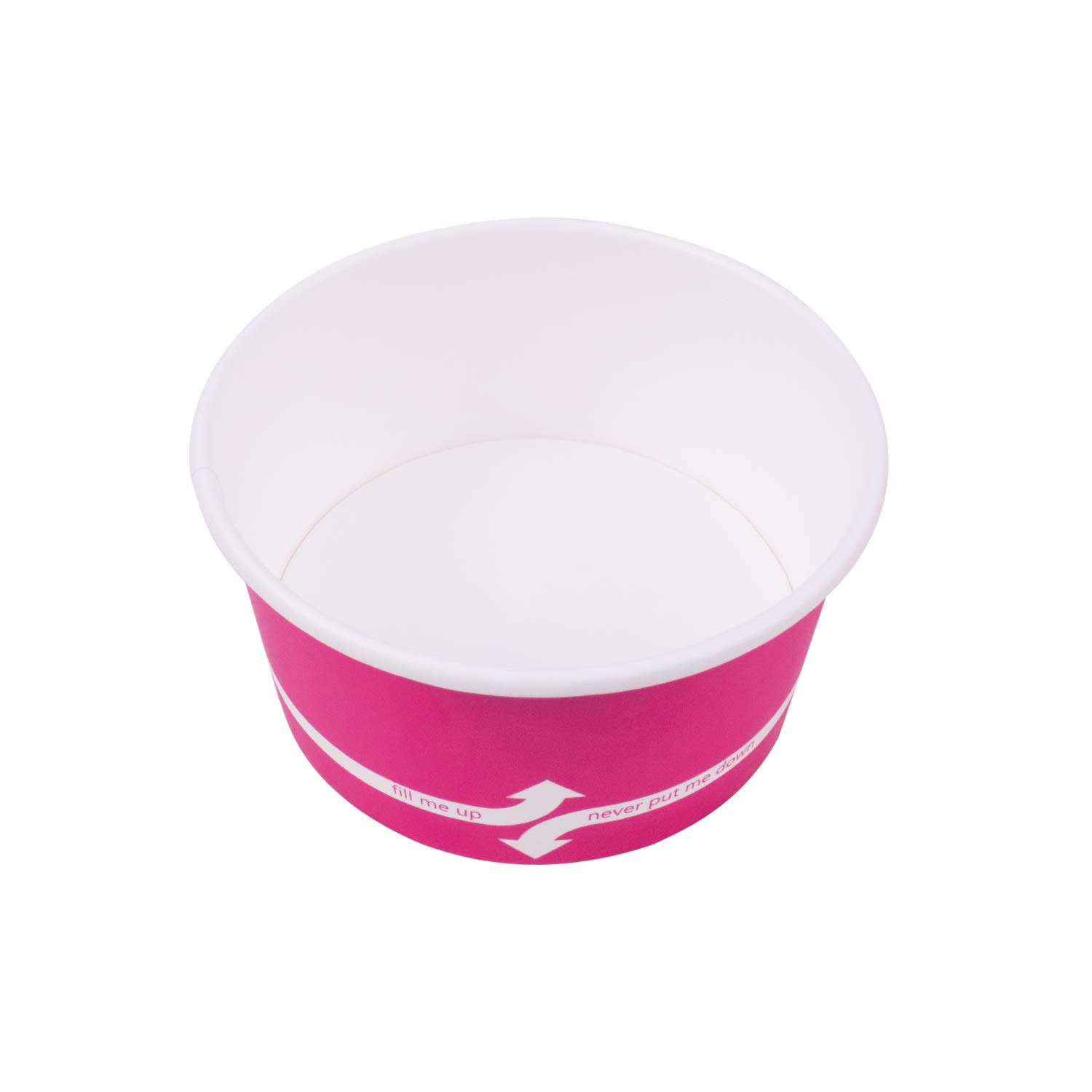 6oz (1000 Count) Pink Paper Ice Cream Cups - Disposable Hot & Cold Food Containers for Ice Cream, Gelato, Yogurt, Snacks - Perfect for Parties, Dessert Shops, Catering & Home Use