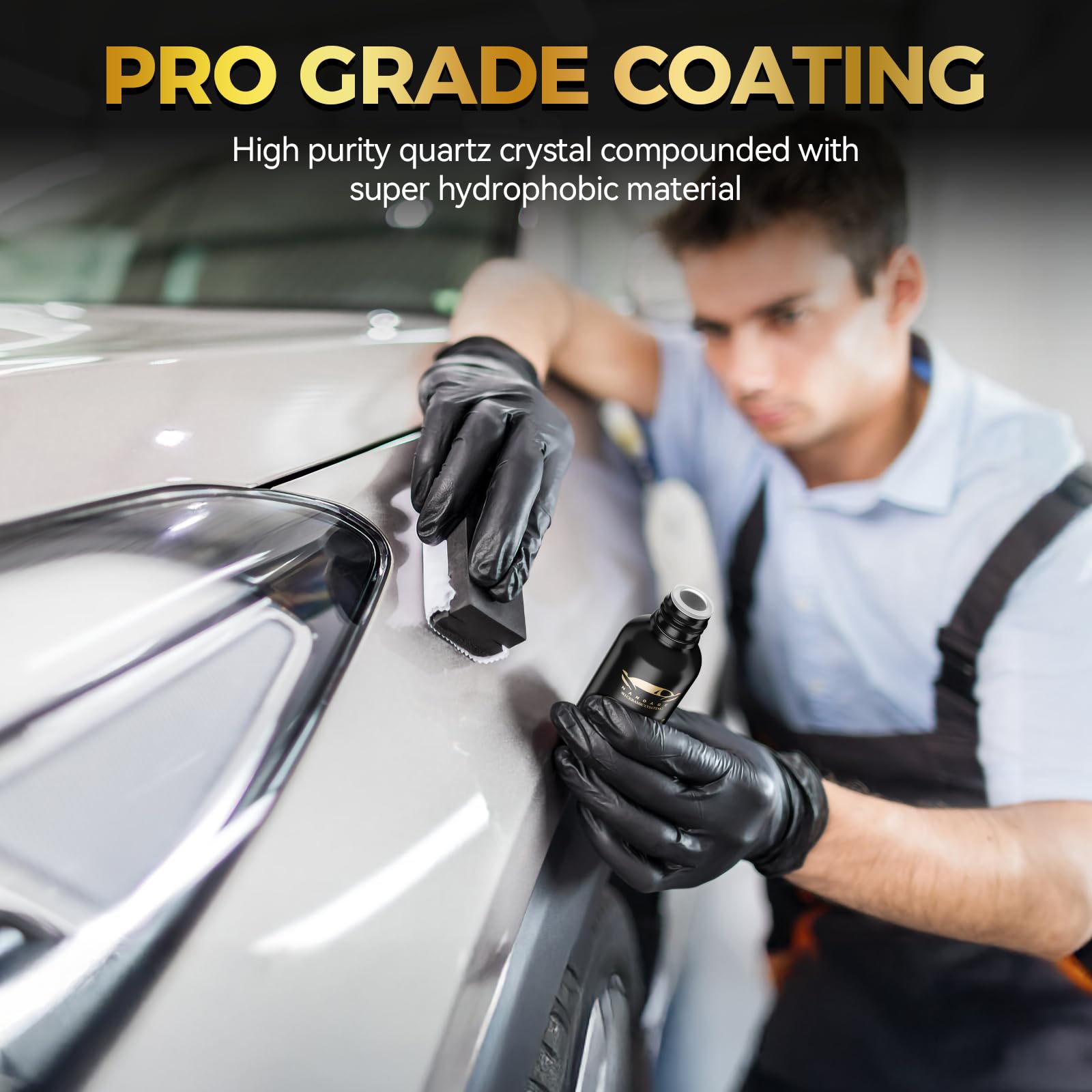 Greyghost 9H Nano Ceramic Coating Kit for Cars – Hydrophobic Paint Protection, Anti-Scratch Glass Coat & High Gloss Polish – Professional Auto Detailing for Long-Lasting Shine (Perfect for Daily Drivers, Show Cars & Vehicle Protection in Harsh Weather)