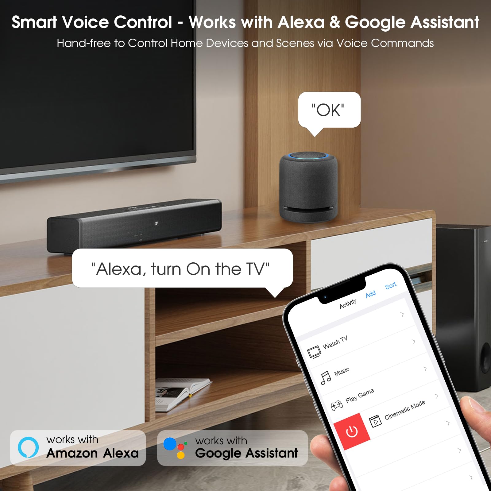 SofaBaton X1S Universal Remote Control with Hub & App - All-in-One Smart Remote for TV, Cable Box, Streaming Devices (60+ Devices) - IR, Bluetooth, WiFi, Alexa & Google Assistant Compatible - One-Touch Activities & Raise to Wake - Perfect for Home Theater & Smart Home Control