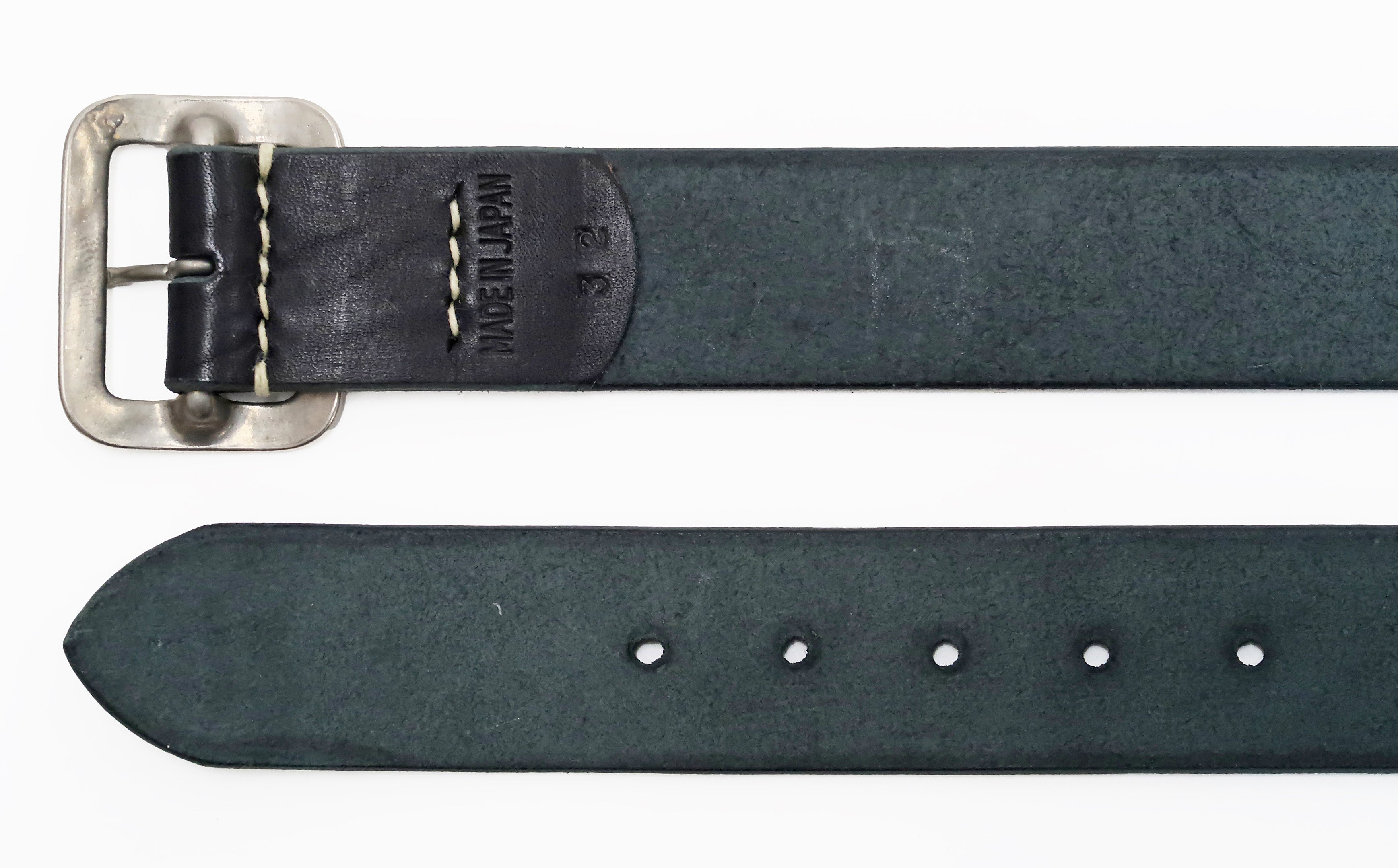 Men's 40mm Wide Genuine Cowhide Leather Belt with Square Buckle - Casual & Dress Wear - Perfect for Office, Jeans & Formal Pants (Black, SC02320)