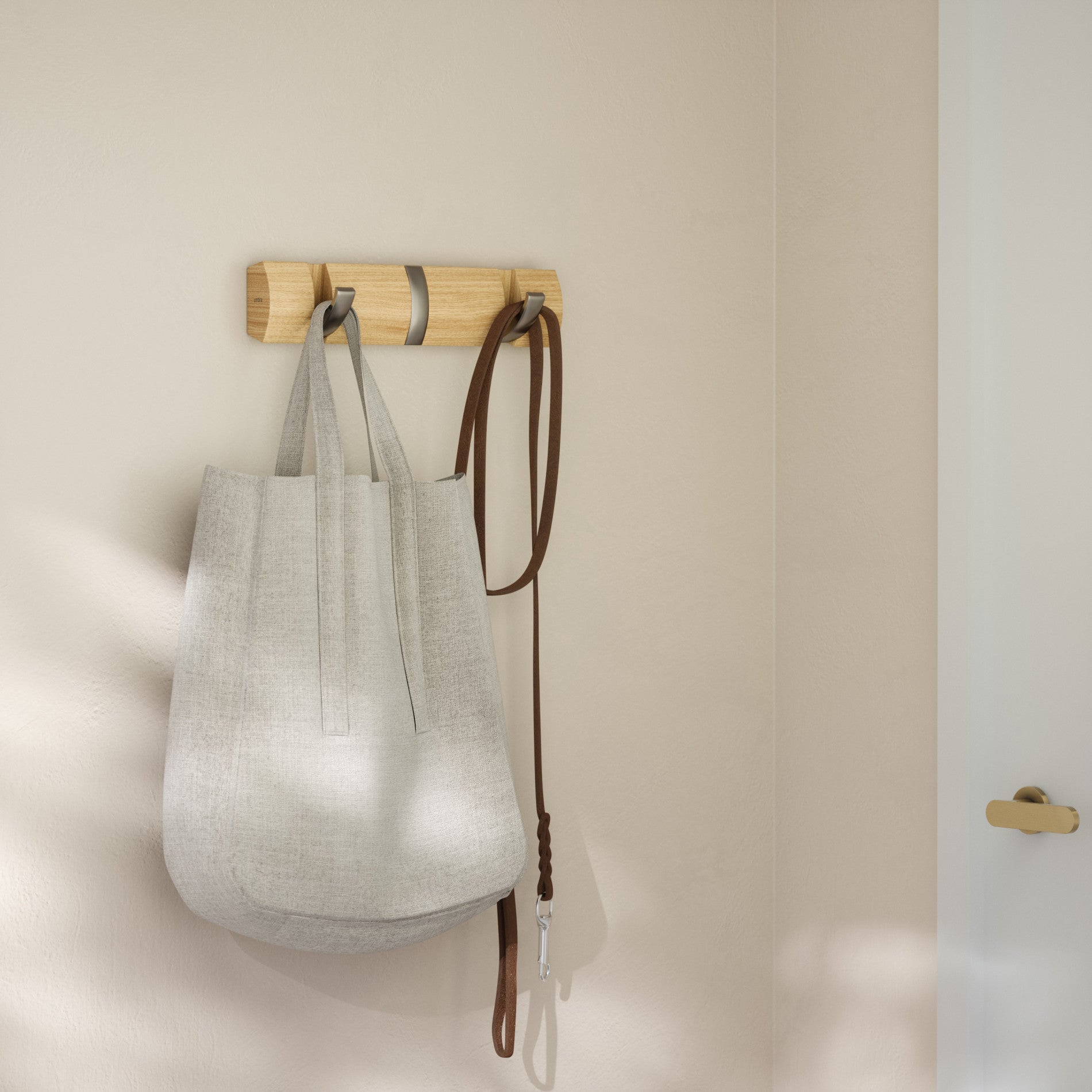 Flip 3 Wall Hook - Heavy Duty Hanging Organizer for Keys, Hats & Coats - Perfect for Entryway, Garage & Mudroom Organization