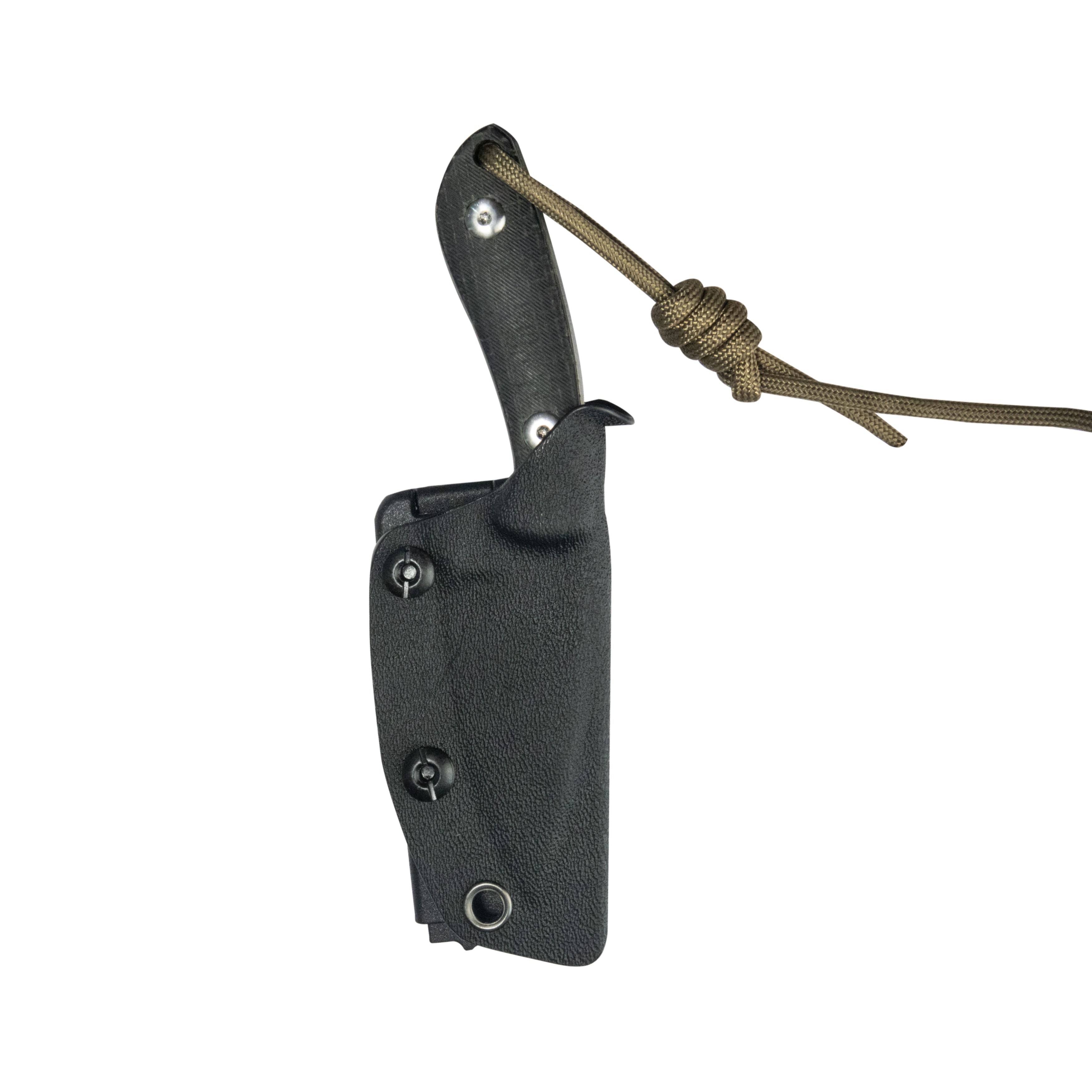 Kubey KU411A 14C28N Steel Fixed Blade Knife with Black Coarse Micarta Handle - 2.6