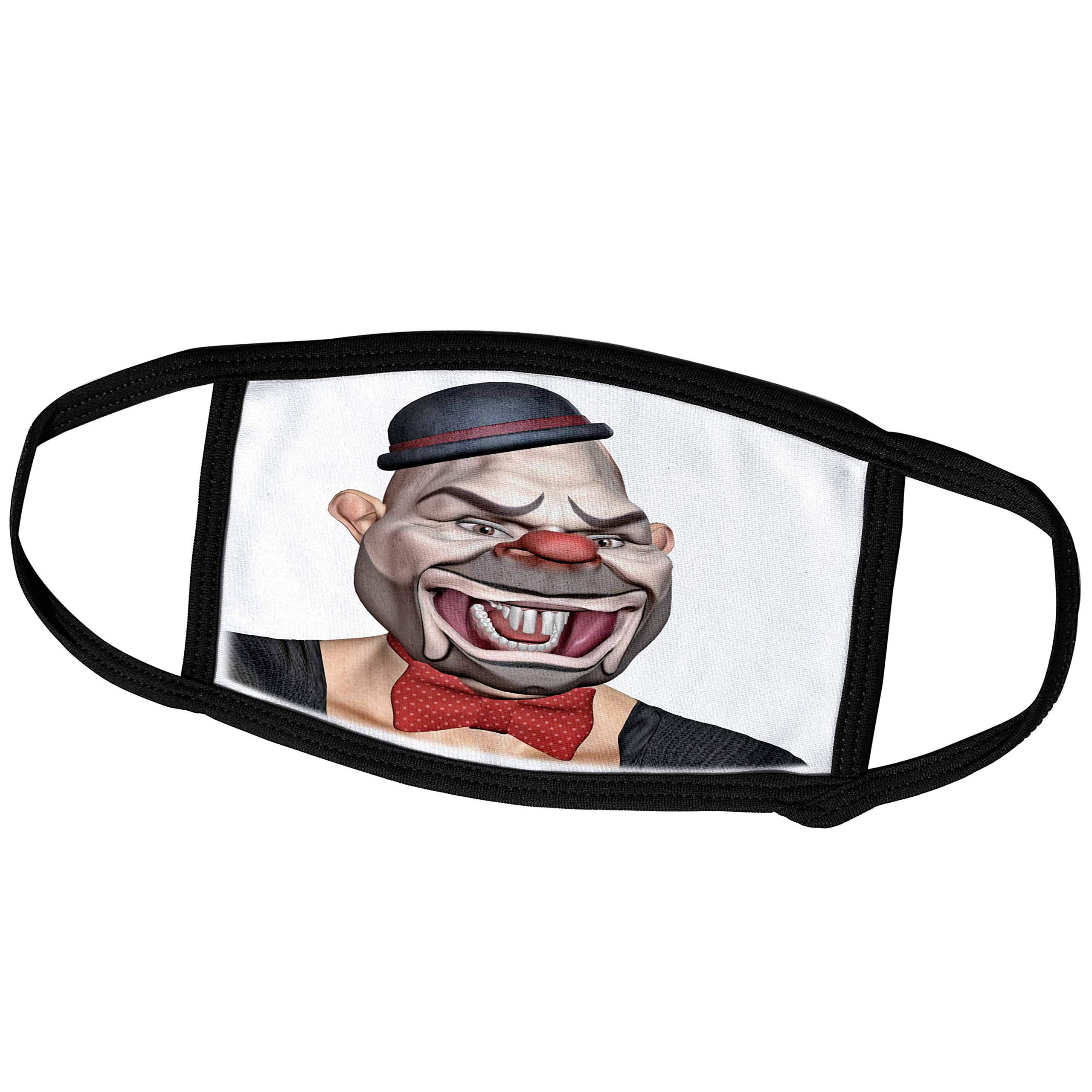 Scary Killer Clown Face Cover with Long Teeth - 3D Printed Horror Mask for Halloween Costume & Cosplay - Perfect for Haunted Houses, Horror Parties, and Themed Events