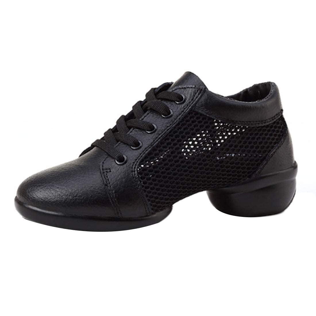 Breathable Women's Mesh Dance Shoes for Latin Jazz & Casual Wear - Lightweight Lace-Up Sneakers for Summer Dancing, Practice & Everyday Comfort