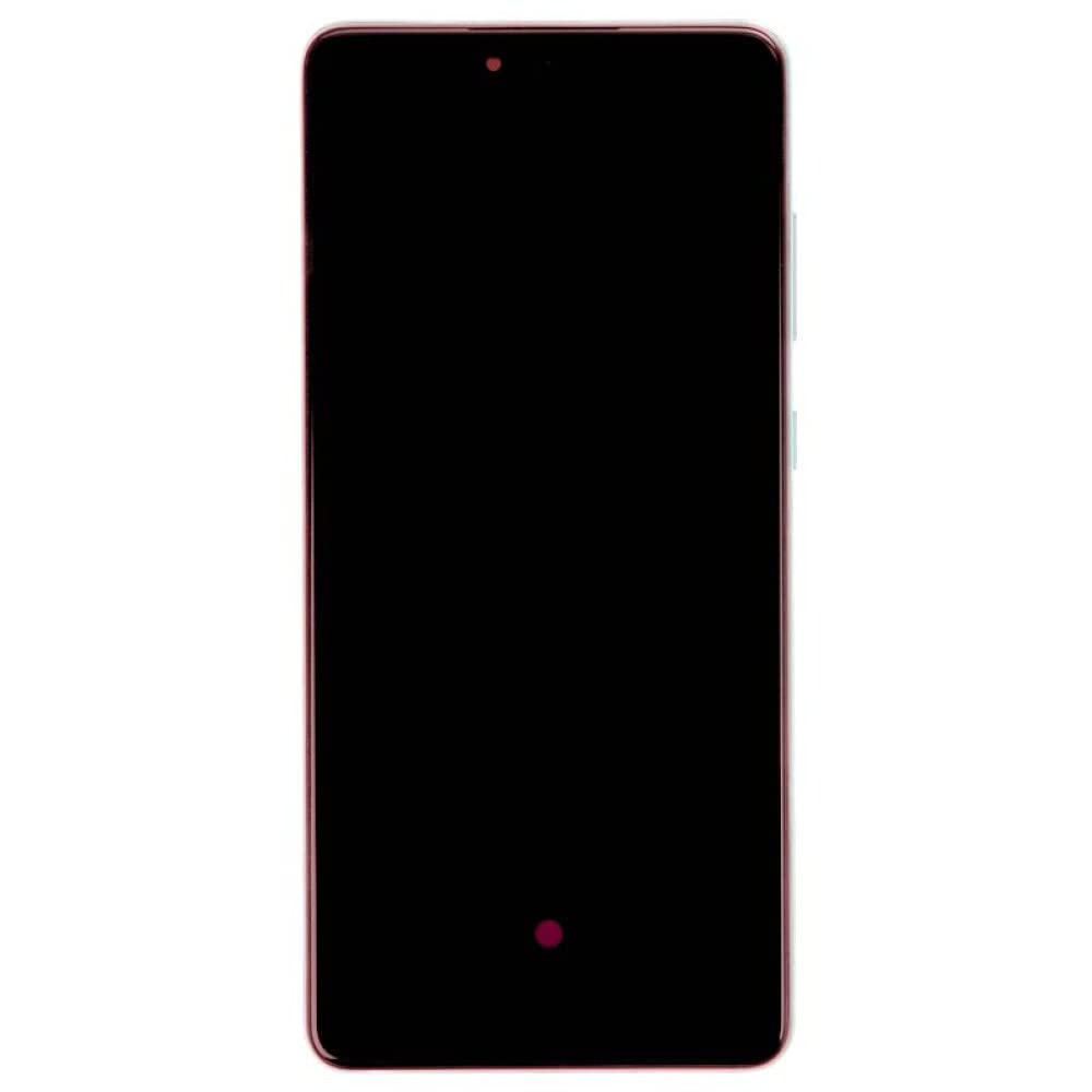 Aftermarket OLED Digitizer & Frame Assembly for Samsung Galaxy A72 - Blue | Screen Replacement Part with Separator Card | Perfect for DIY Phone Repair & Display Upgrades