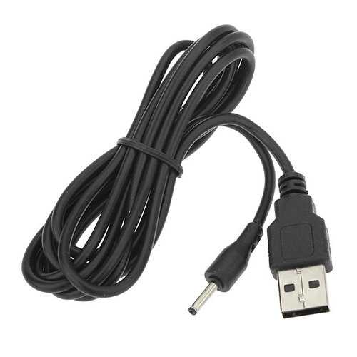 High-Speed Black Round Head USB Charging Cable for Tablet PC - Perfect for Home, Office & Travel Charging