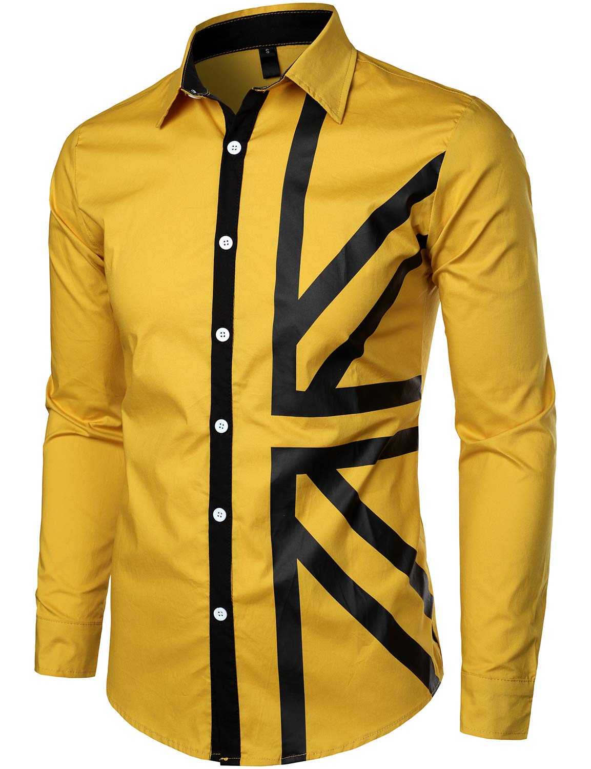 VATPAVE Men's Slim Fit Casual Cotton Long Sleeve Dress Shirt - Button Down Business & Office Wear - Perfect for Work, Interviews & Formal Occasions