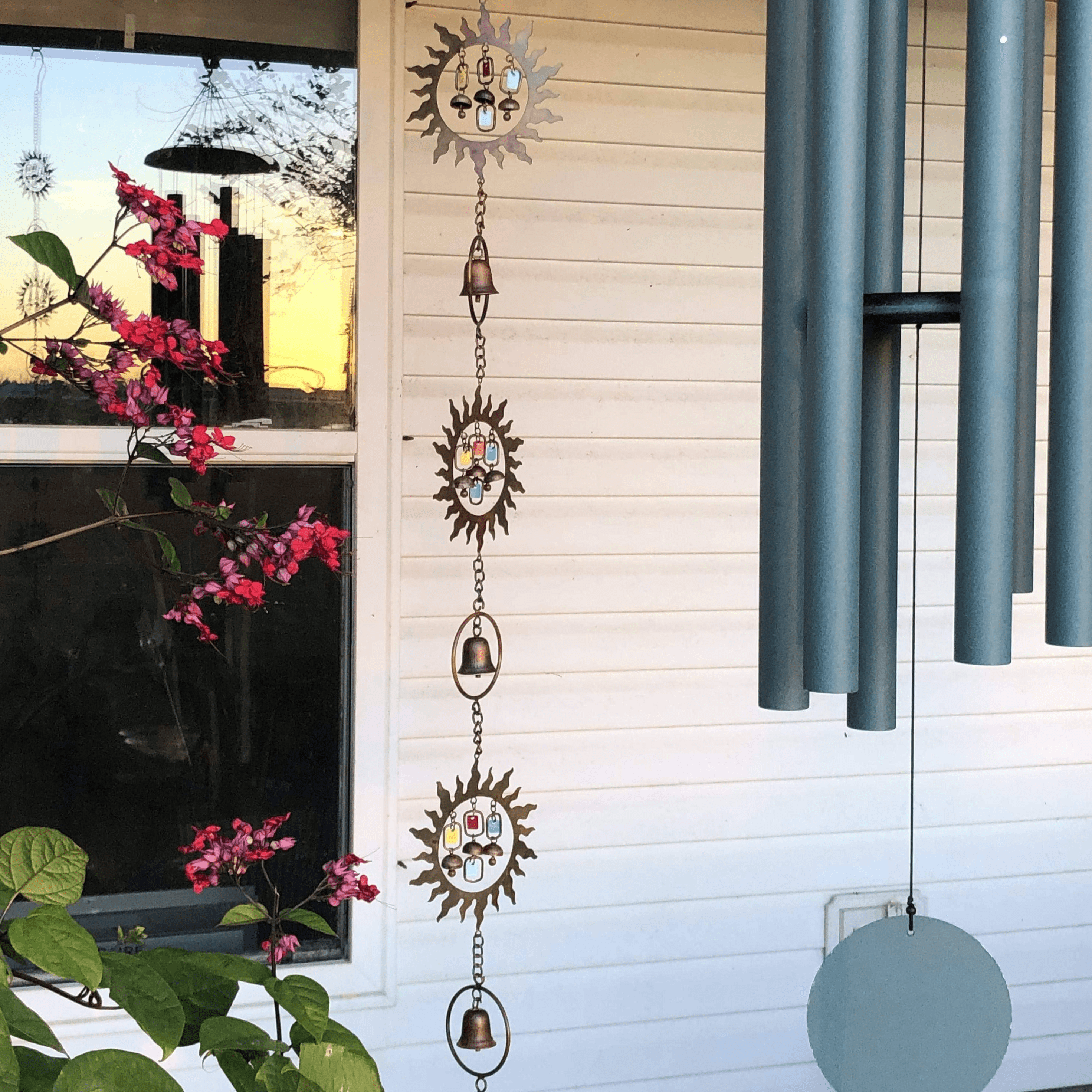 Sun with Dangles Hanging Ornament - Decorative Sun Catcher for Windows, Gifts & Home Décor - Perfect for Living Room, Bedroom, Nursery & Outdoor Spaces