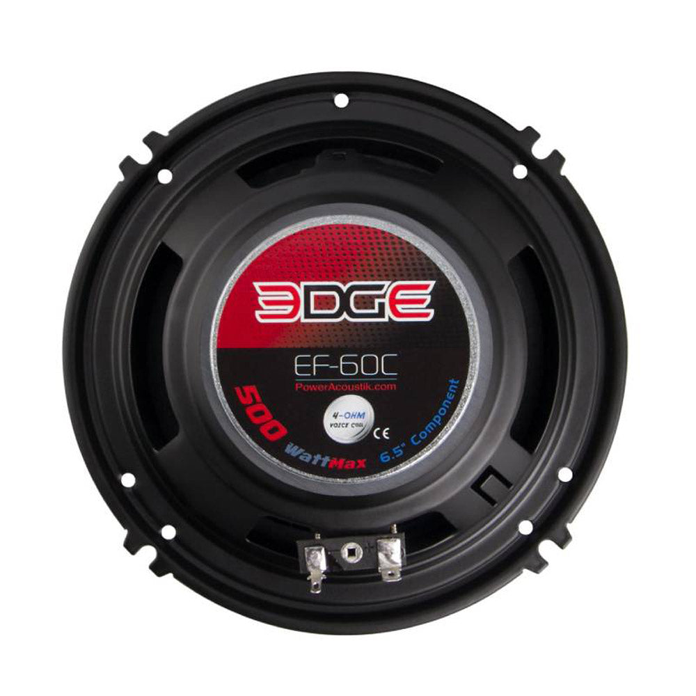 Power Acoustik EF-60C Edge Series 2-Way Component Car Speakers - High Performance Audio for Cars, Trucks & SUVs - Perfect for Upgrading Factory Sound Systems