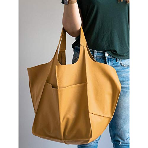 Stylish Women's Leather Satchel Tote Bag - Large Capacity Work Shoulder Bag with Wallet Pocket | Perfect for Office, Travel & Everyday Use