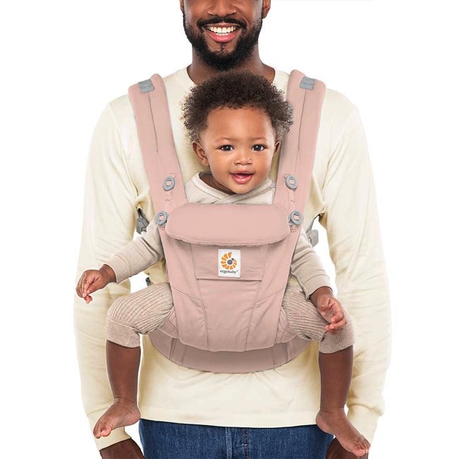 Ergo Baby Omni Dream Baby Carrier - Adjustable & Breathable Pink Quartz for Newborn to Toddler - Perfect for Hiking, Travel & Everyday Use
