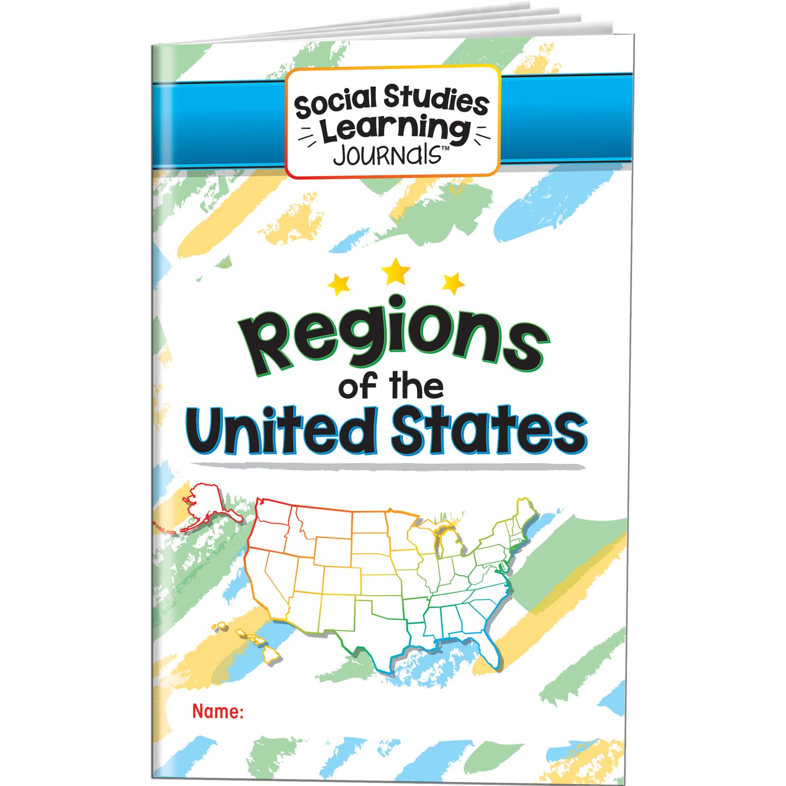 Really Good Stuff Social Studies Learning Journals - Regions of The United States - 24 Pack | Interactive Geography Notebooks for Classroom Activities & Homeschooling