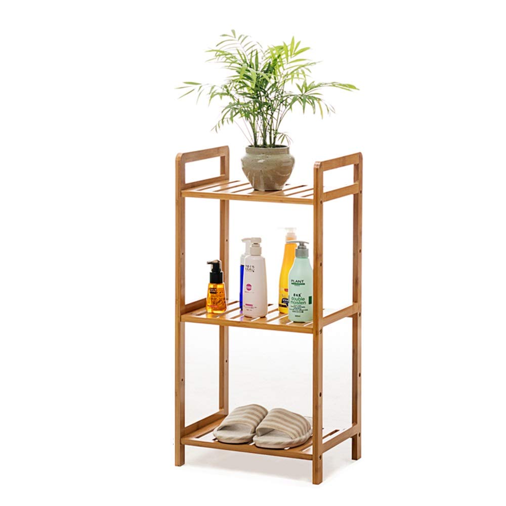 Adjustable 5-Tier Bathroom Storage Shelf Organizer with Towel Rack - 19.7