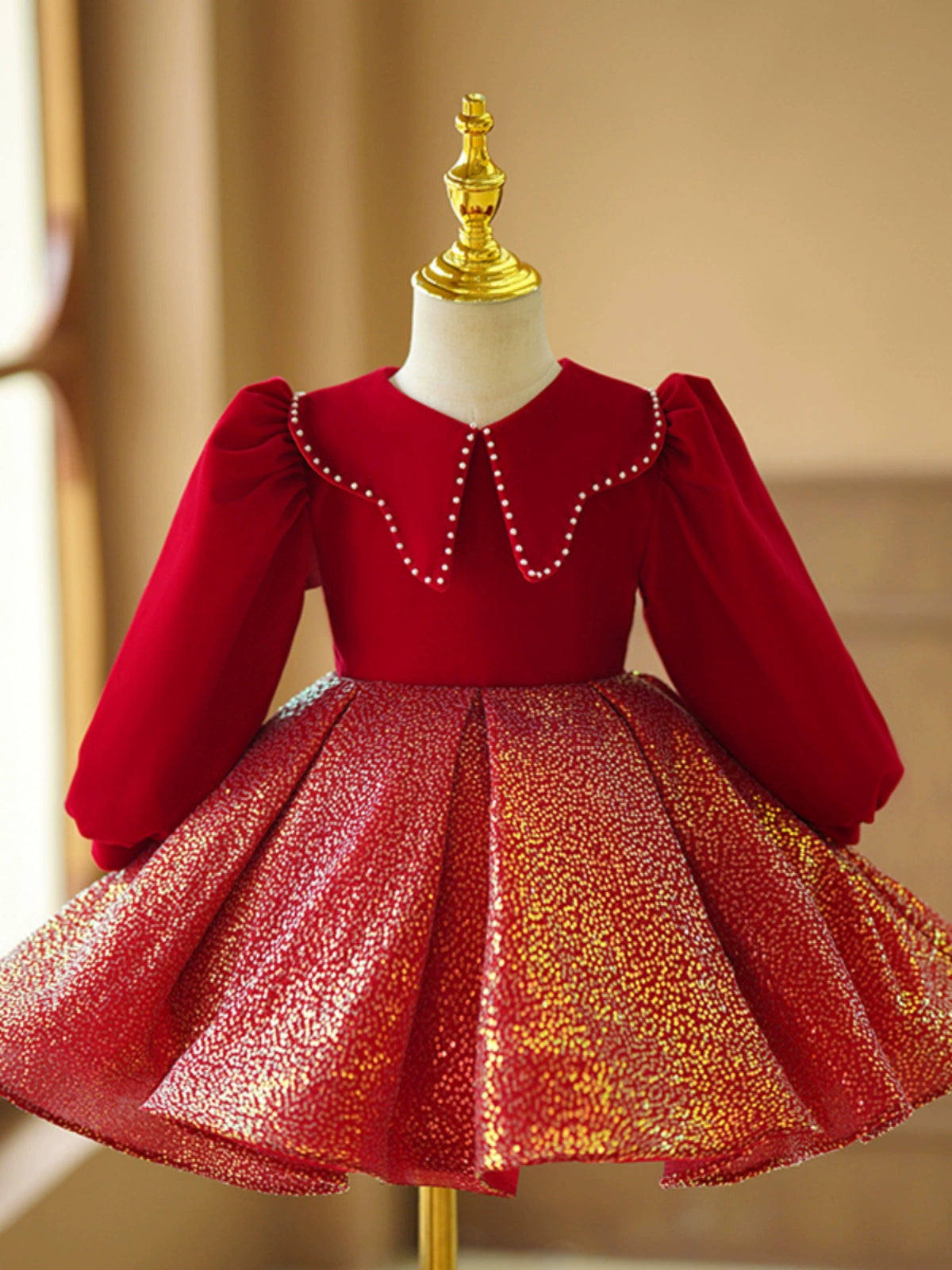 Adorable Baby Girl Baptism Dress – Toddler Pageant Gown for Christmas & Special Occasions – Perfect for Christenings, Weddings & Holiday Photos
