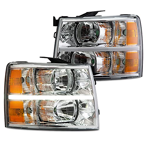 Clear/Chrome Housing Amber Reflector