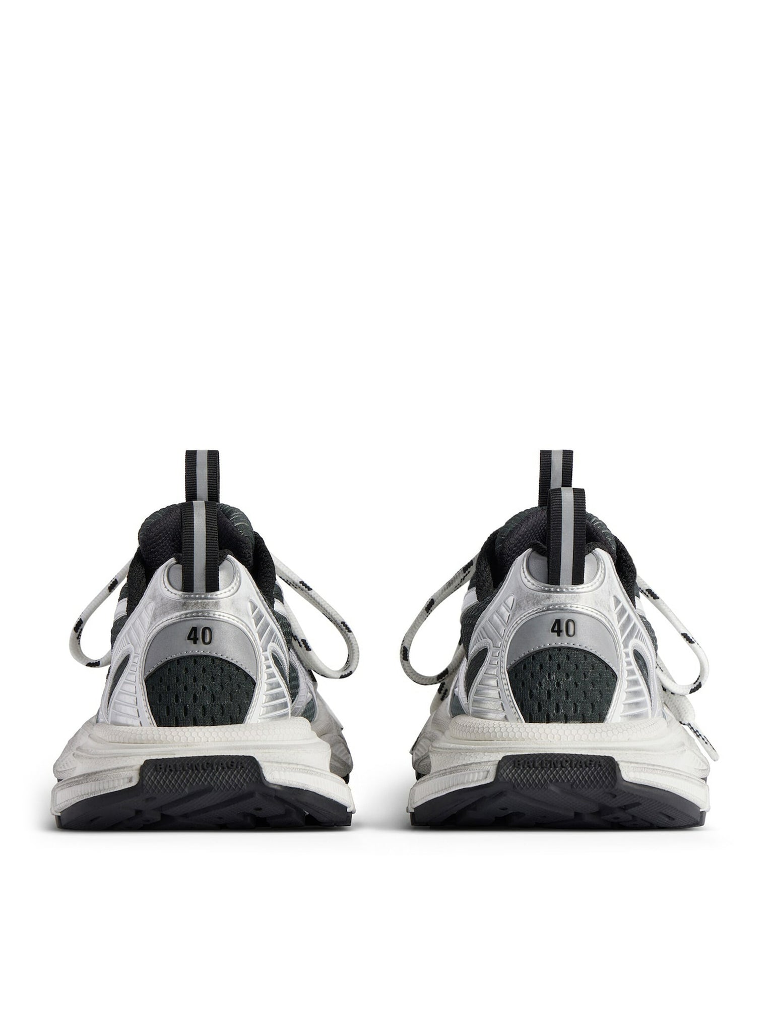 Men's 3XL Gradient Sneakers in Black/Grey/White - Comfortable Walking Shoes for Casual Wear & Outdoor Activities