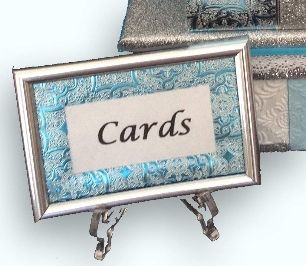 Personalized Two-Tier Winter Wedding Sweet 16 Quinceanera Card Box - Holds 80 Cards - Perfect for Wedding Receptions, Birthday Parties & Special Events