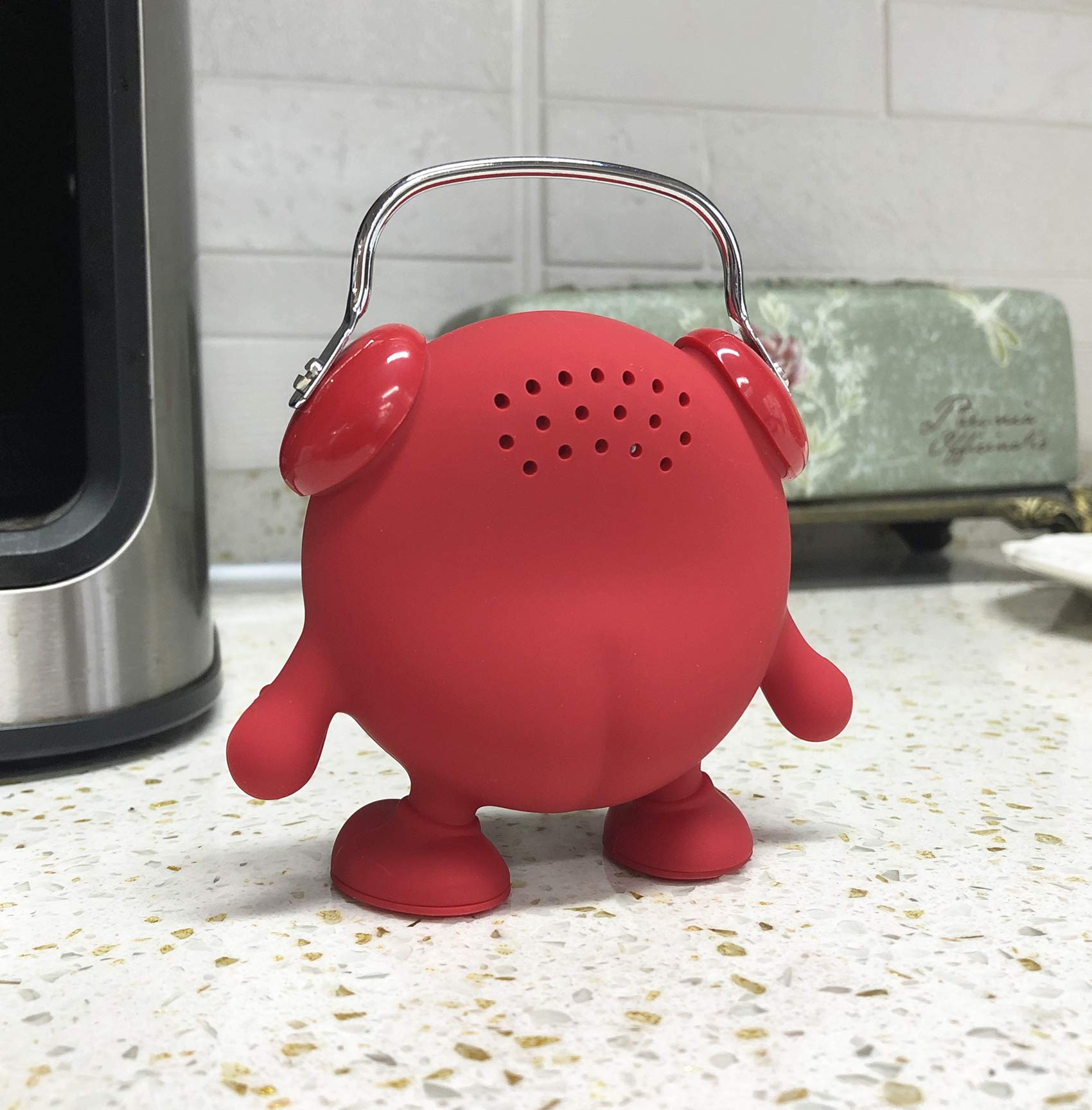 60-Minute Wind-Up Mechanical Kitchen Timer with Loud Ring Alarm - No Battery Needed - Perfect for Baking, Cooking, Teaching Kids & Potty Training (Red)