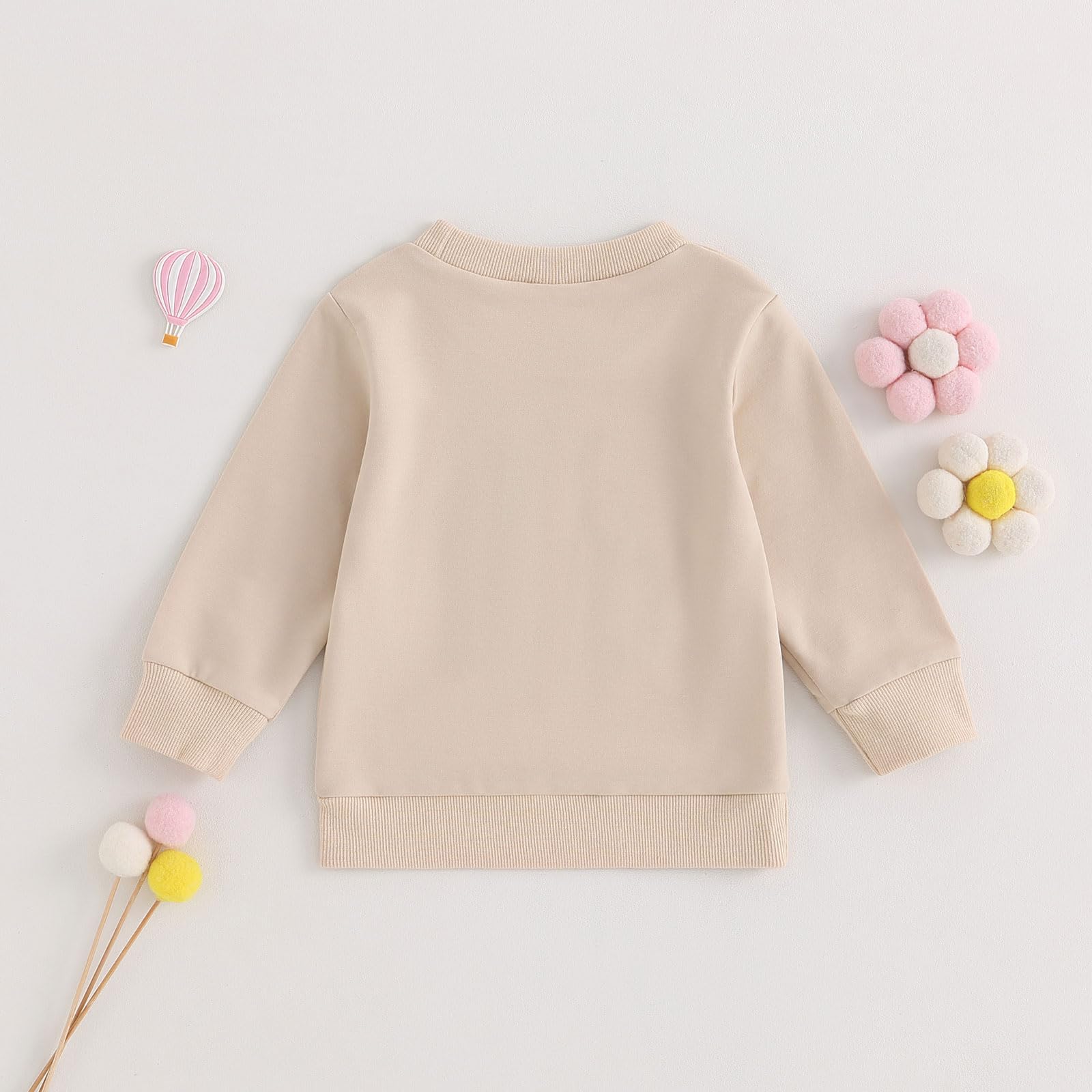 PanLidapan Newborn Baby Girl Matching Outfit - Letter Print Crew Neck Sweatshirt & Romper Set - Long Sleeve Sweater Jumper for Sisters - Perfect for Family Photos, Sibling Matching Outfits & Special Occasions
