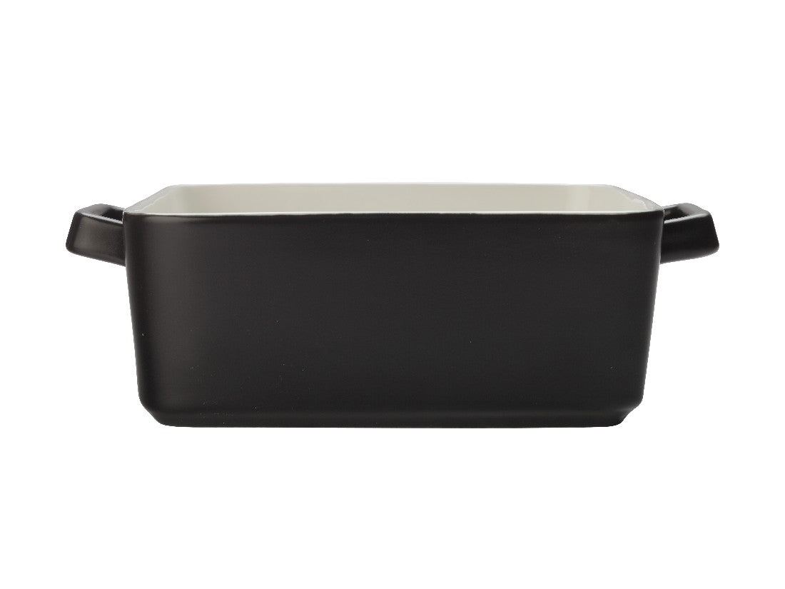 Maxwell & Williams Epicurious Square Baker 24x8cm Black Ceramic Baking Dish with Lid - Perfect for Casseroles, Lasagna & Desserts - Elegant Gift Boxed for Weddings & Housewarming