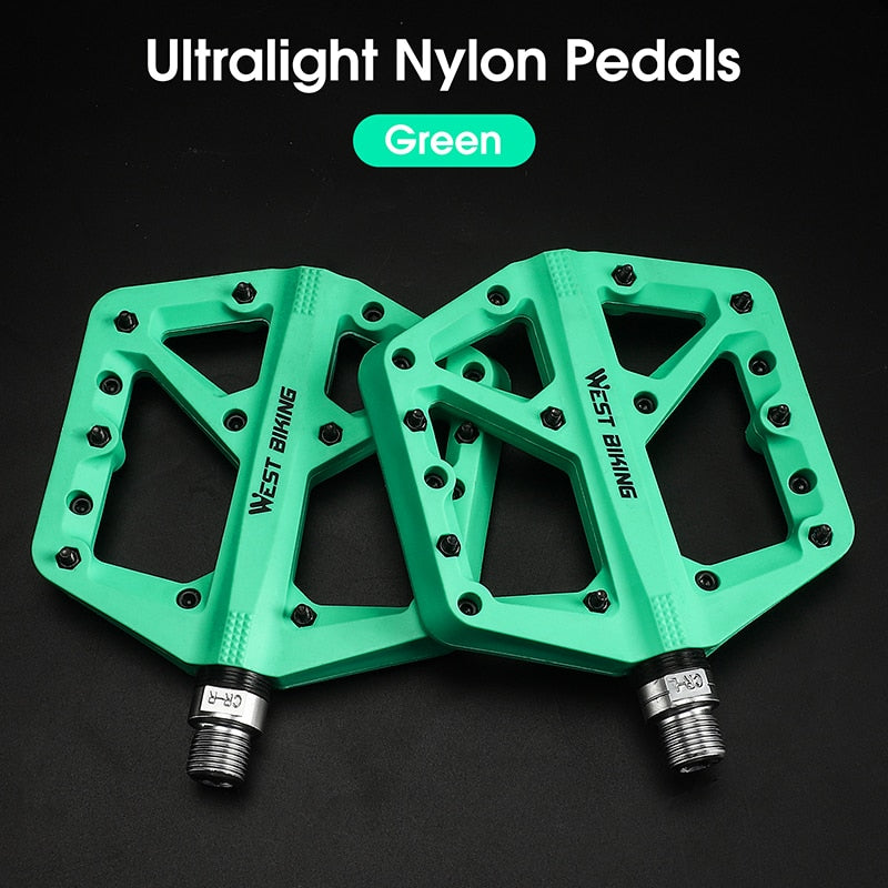 Anti-Slip Ultralight Nylon MTB Mountain Bike Pedals with Sealed Bearings - Durable Bicycle Accessories for Off-Road Cycling & Trail Riding