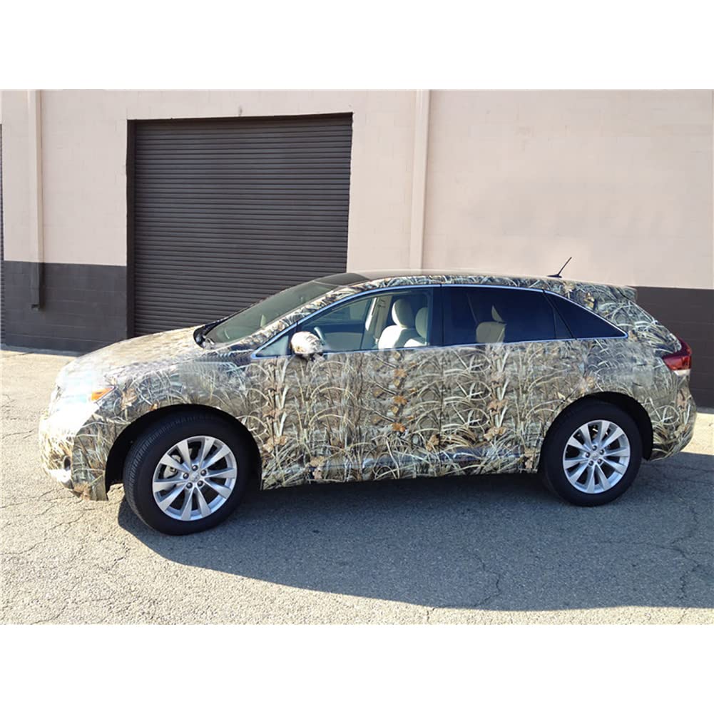 152CM x 50CM Camouflage Car Vinyl Wrap Sticker - Self Adhesive PVC Decal for Cars, Motorcycles, ATVs - Perfect for Vehicle Customization, Off-Road Adventures & Camouflage Protection