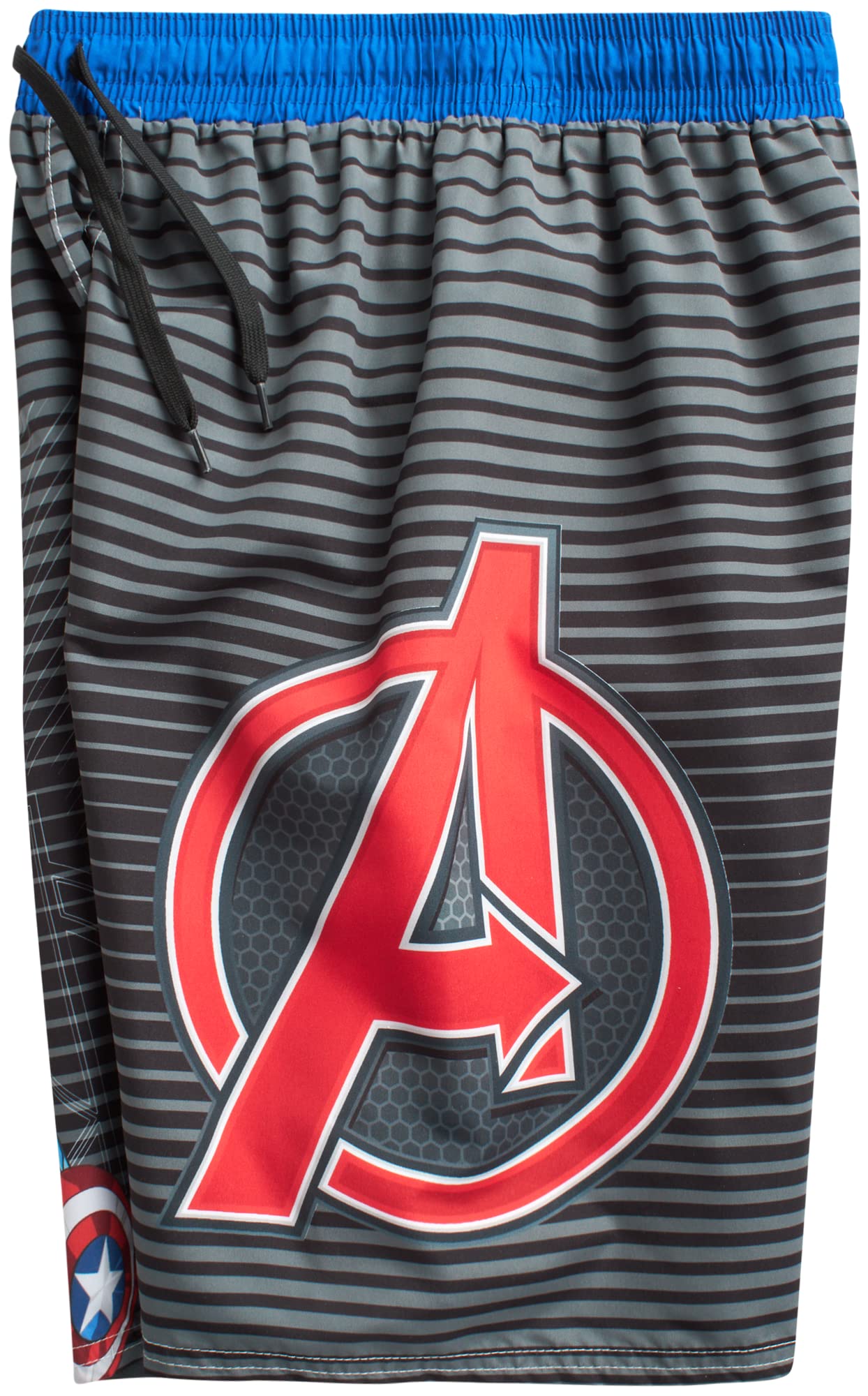 Marvel Avengers Boys' Swim Trunks - Spider-Man, Captain America, Hulk UPF 50+ Quick Dry Swim Shorts for Kids (2T-12) | Beach, Pool & Summer Water Activities