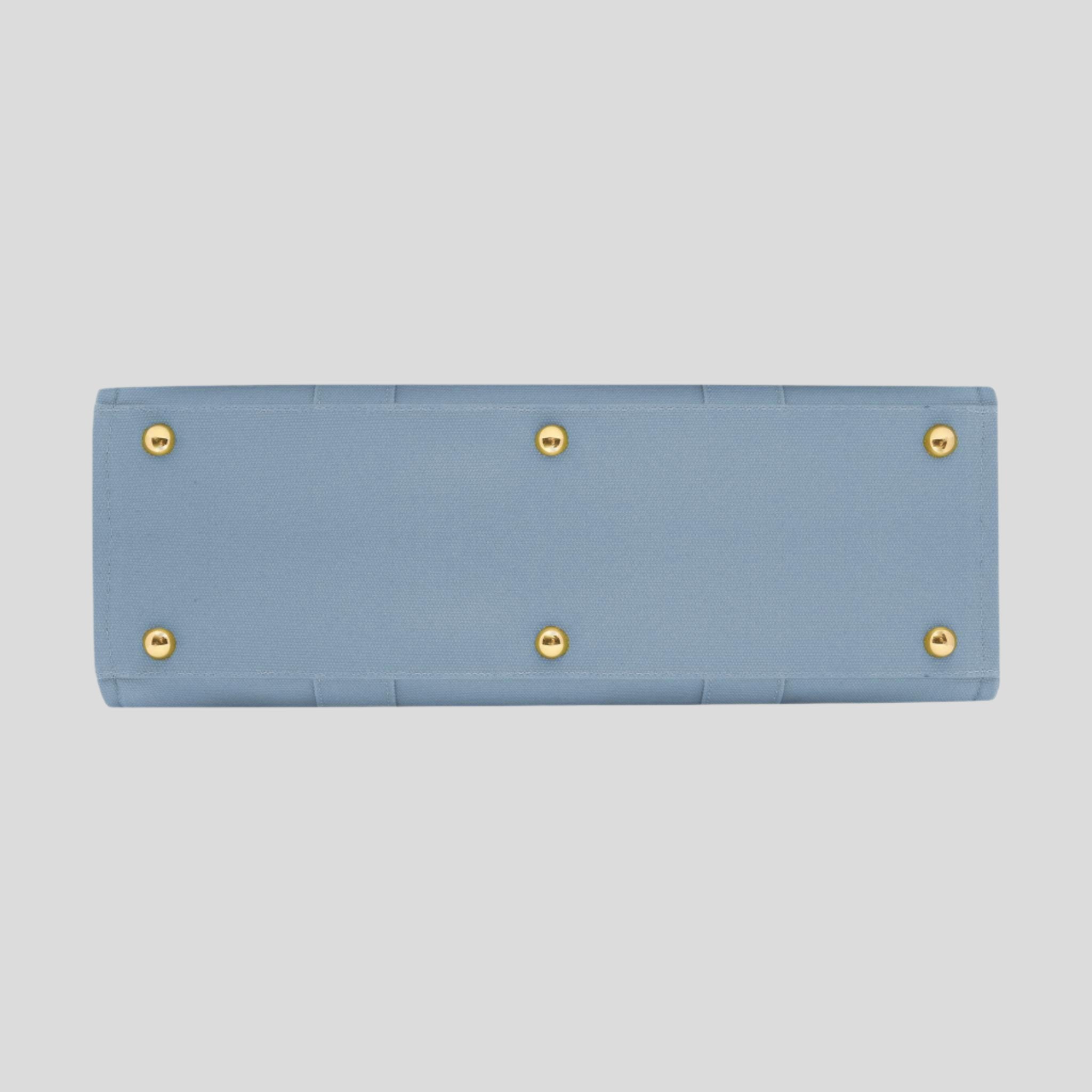 Premium Large Bon Vivant Structured Tote Bag in Denim Blue - Stylish & Durable Handbag for Work, Travel & Everyday Use