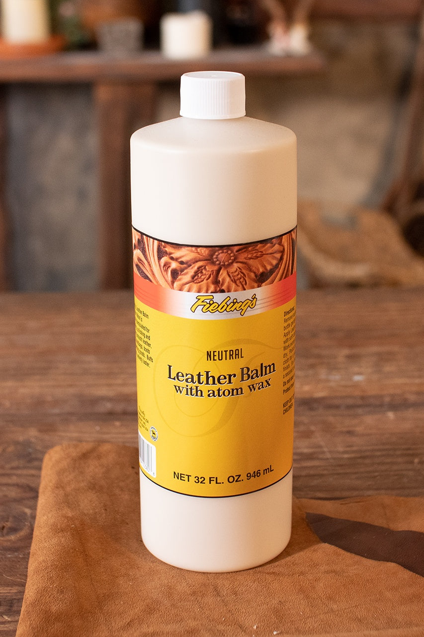 Fiebing's 946ml Universal Neutral Leather Conditioner & Cleaner - Premium Leather Care for Jackets, Bags, Shoes & Furniture