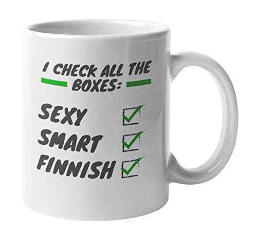 Premium Finnish Coffee & Tea Mug - 11oz Elegant Ceramic Cup with Nordic Design, Perfect for Home, Office & Gifting | Finland Souvenir & Decor