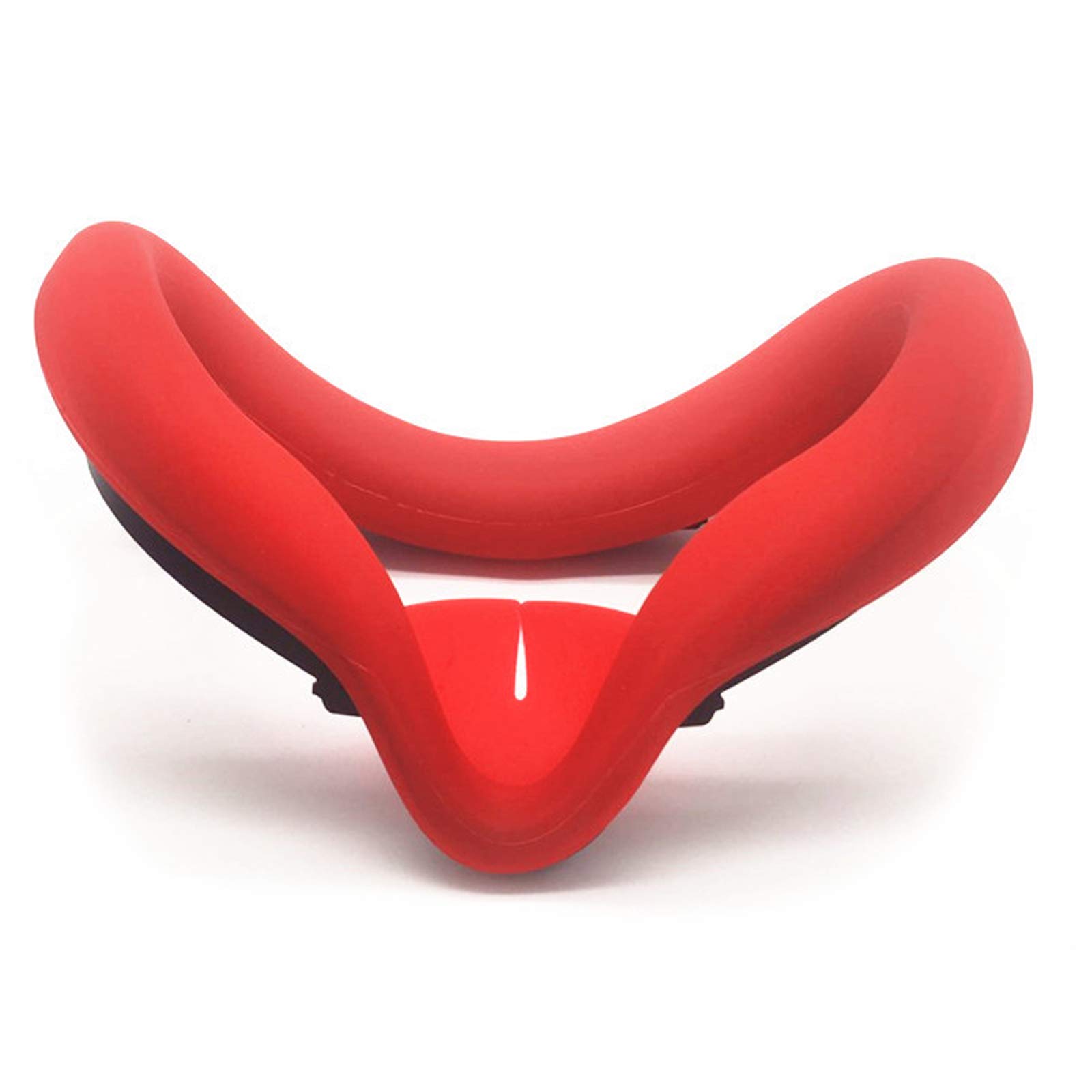 Oculus Quest 2 VR Face Cushion Cover - Sweatproof & Lightproof Silicone Eye Pad Protector (Black+Red) - Comfortable VR Gaming Accessories for Enhanced Immersion