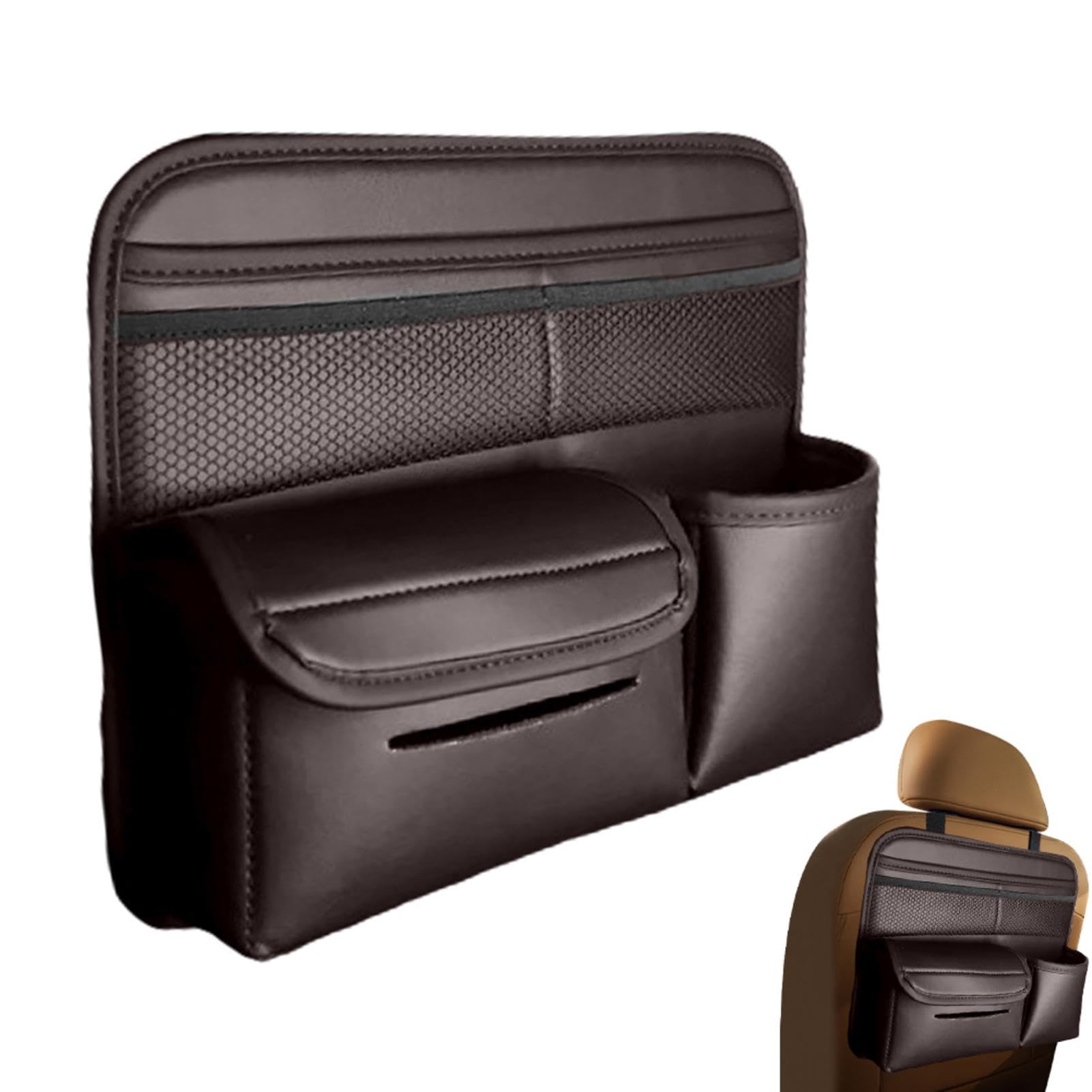 Car Seat Organizer with Multi-Pockets - Back of Seat Storage Bag for Toys, Trash & Tissues | Durable Car Seat Organizer for Kids & Travel | Perfect for Road Trips, Family Vacations & Daily Commutes