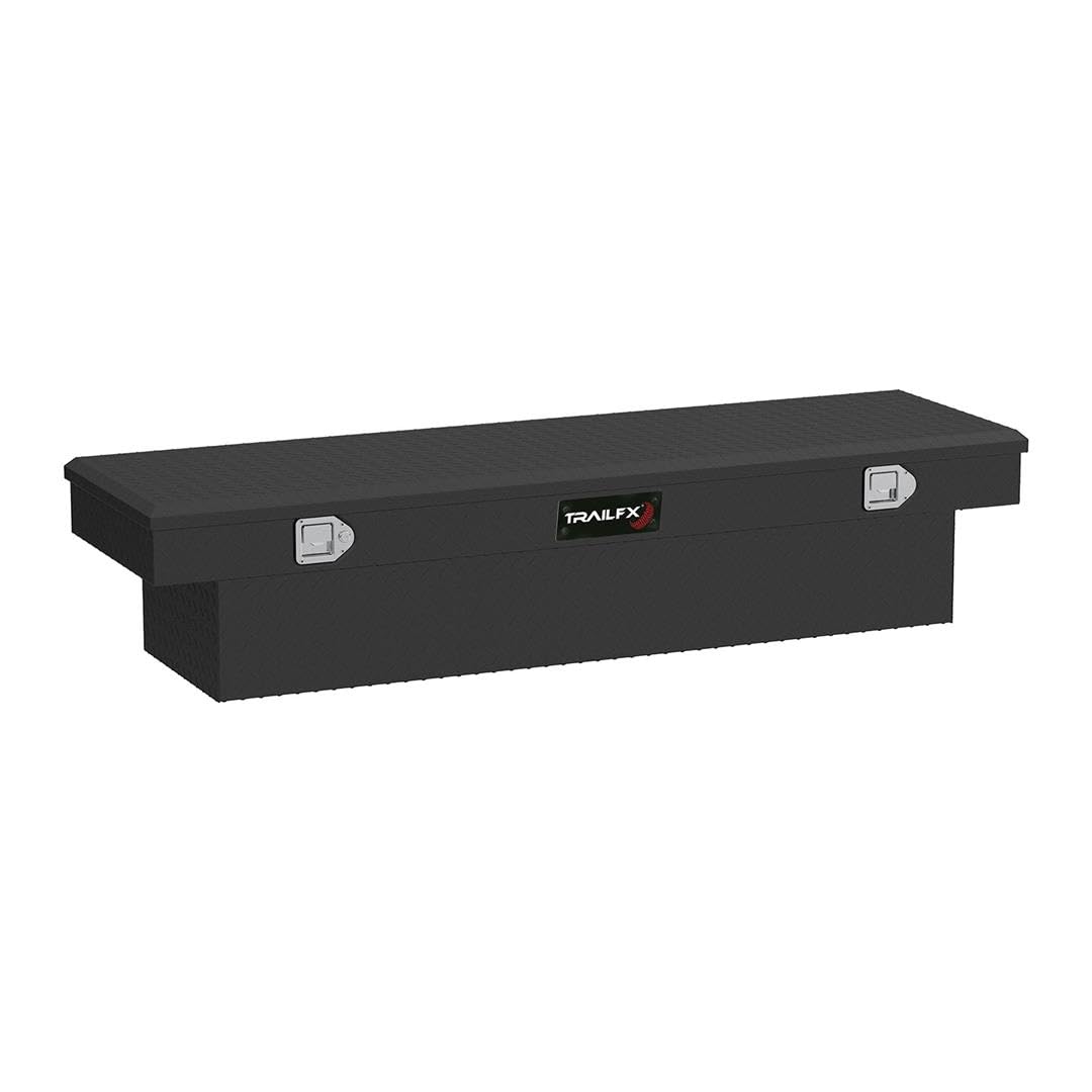 TRAILFX 110603 Crossover Lid Toolbox - Heavy Duty Aluminum Storage Box for Off-Road, Camping & Overlanding Gear - Waterproof & Durable Truck Bed Organizer