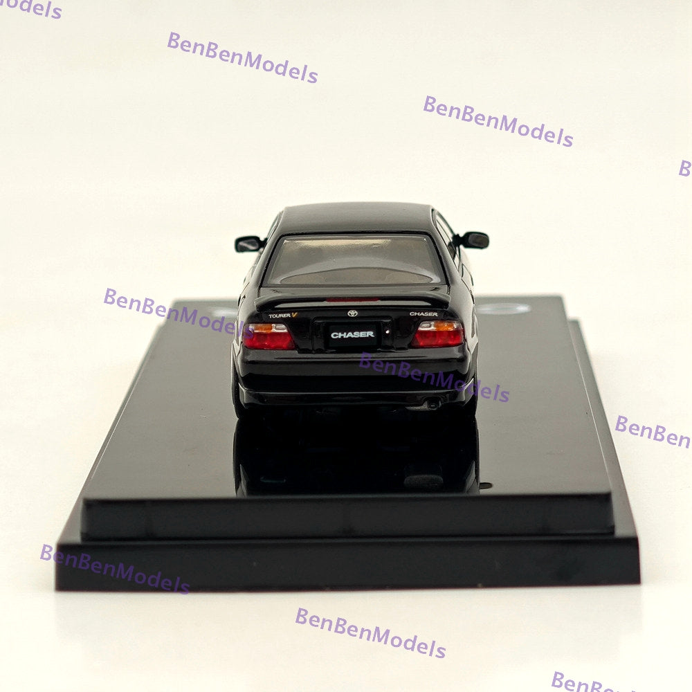 1/64 Scale Hobby Japan Toyota Chaser Tourer V (JZX100) Model Car with Mesh Front Grill - HJ643072BK 1998 Edition - Perfect for Diecast Collectors and Car Enthusiasts Display