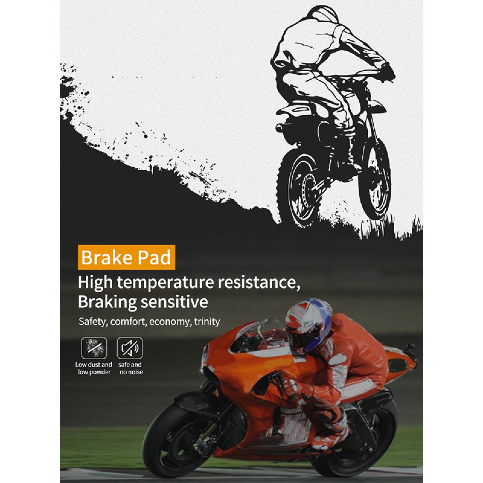 High-Performance Motorcycle Brake Pads for BMW C600 Sport & C650 GT Scooters (2012-2016) - Front & Rear Brake Pads Replacement - Perfect for City Commuting & Long-Distance Riding