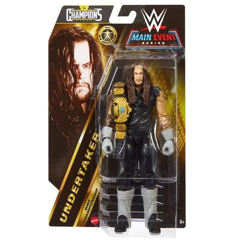 WWE Undertaker 1994 Action Figure - Collectible Wrestling Toy for Fans, WWE Main Event Series - Perfect for Display, Play & WWE Memorabilia Collections
